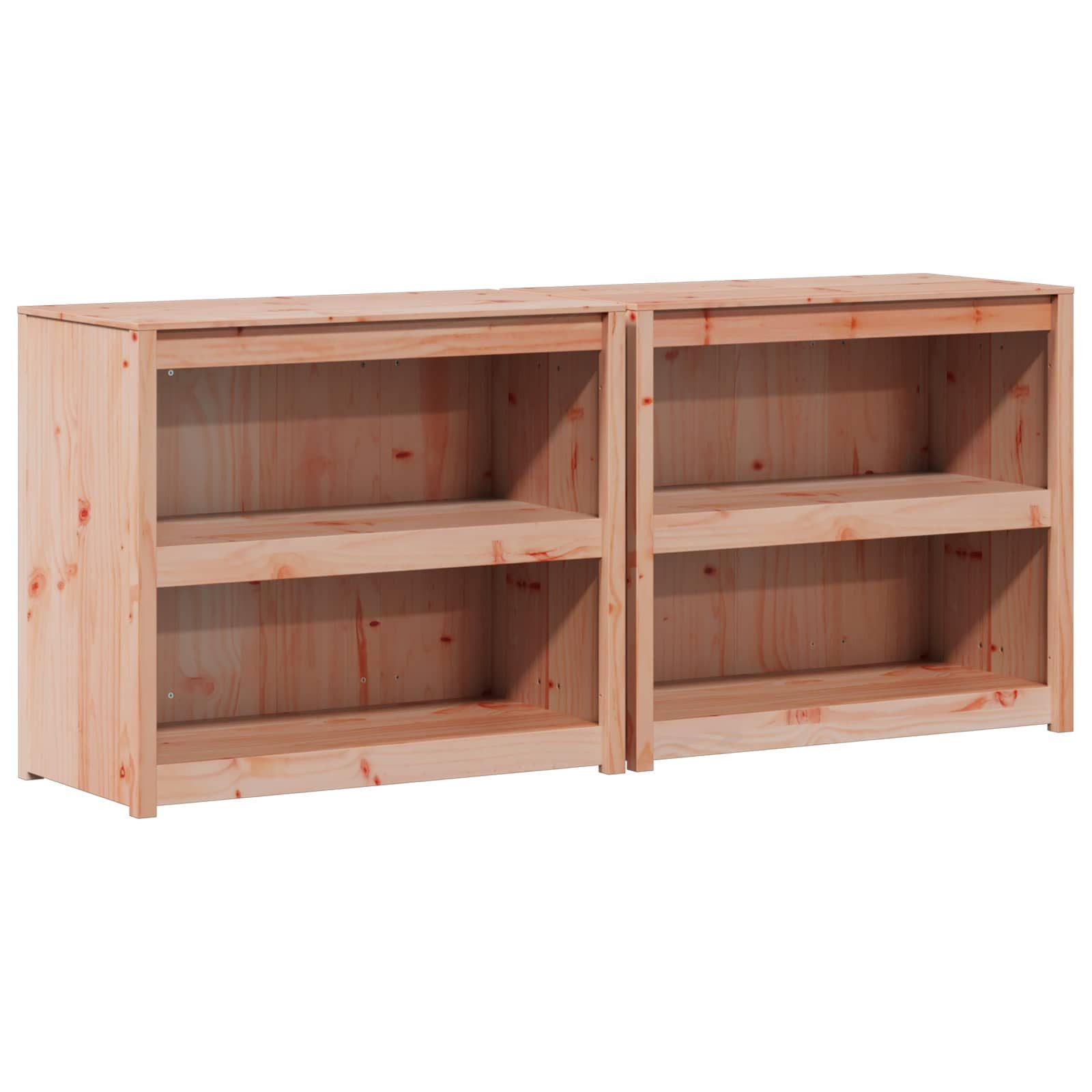 vidaXL Unterschrank 212 x 55 x 92 cm Außenküchenschrank MEPPEL 2 pcs Natürlicher Douglas