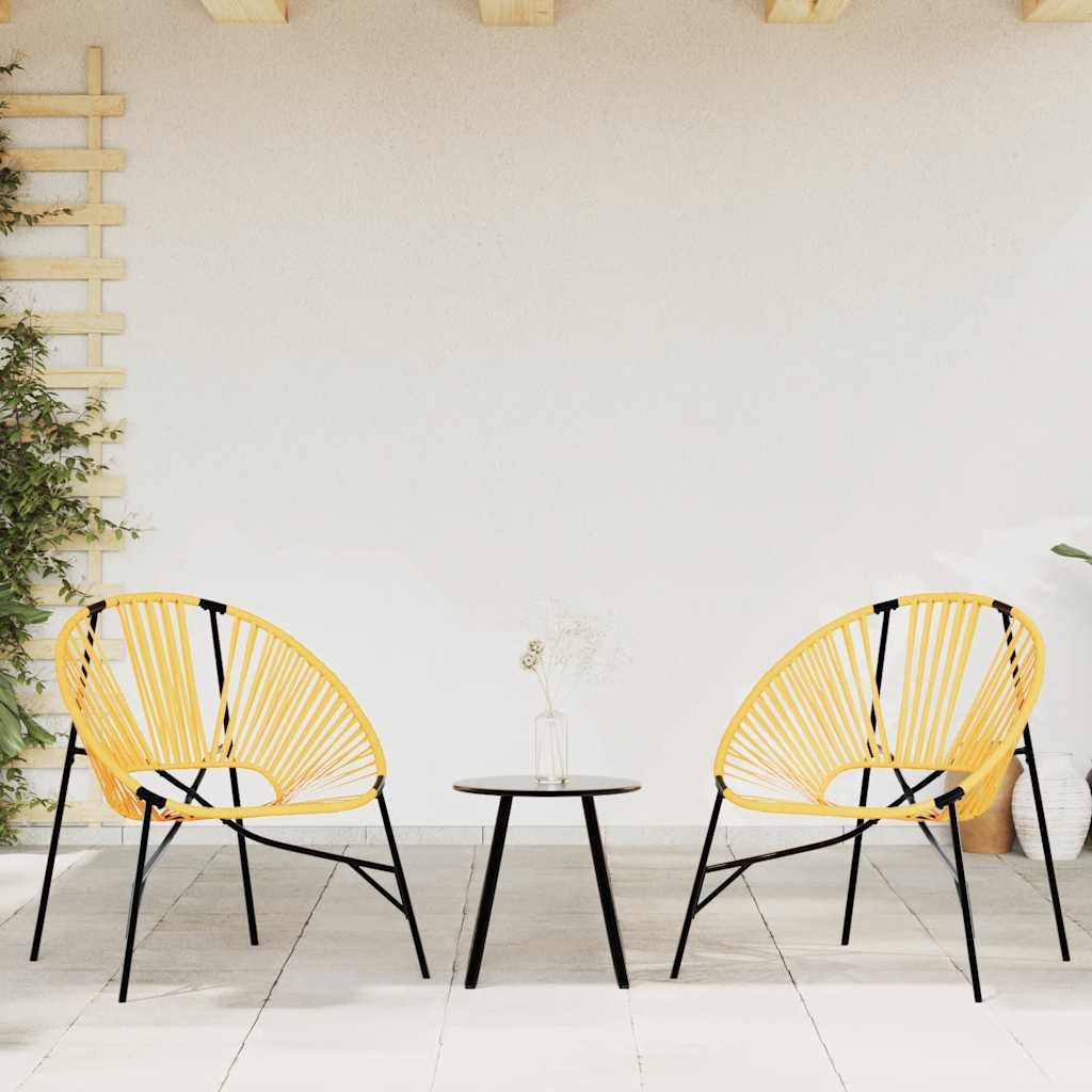 vidaXL Gartenstuhl Gartenstuhl in Ei-Form Schwarz günstig online kaufen