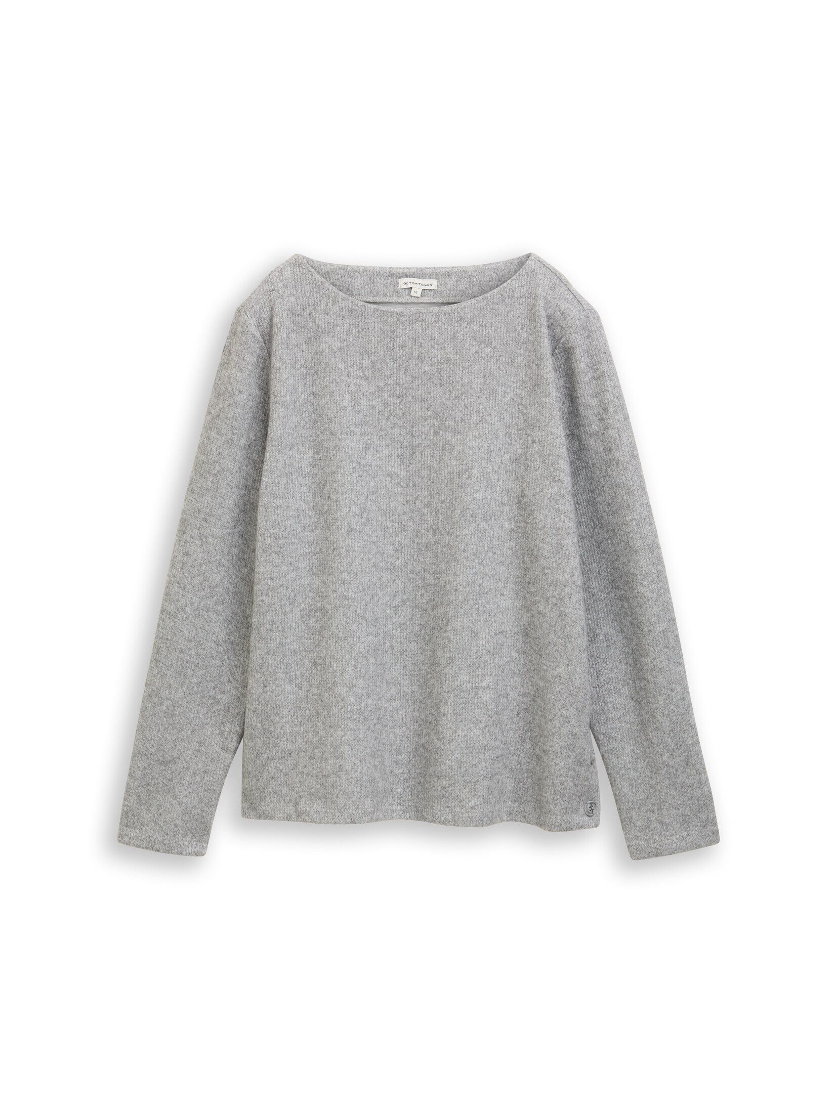 TOM TAILOR Sweatshirt Strick & Sweatshirts Soft-Touch Sweatshirt mit Knopf-Details