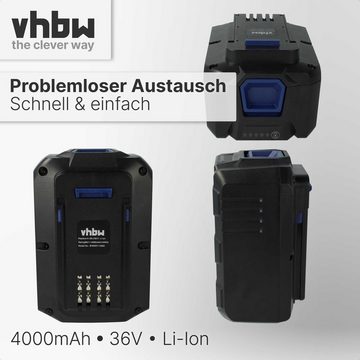 vhbw kompatibel mit Lux Tools AC36-40, AC 36-40 Akku Li-Ion 4000 mAh (36 V)