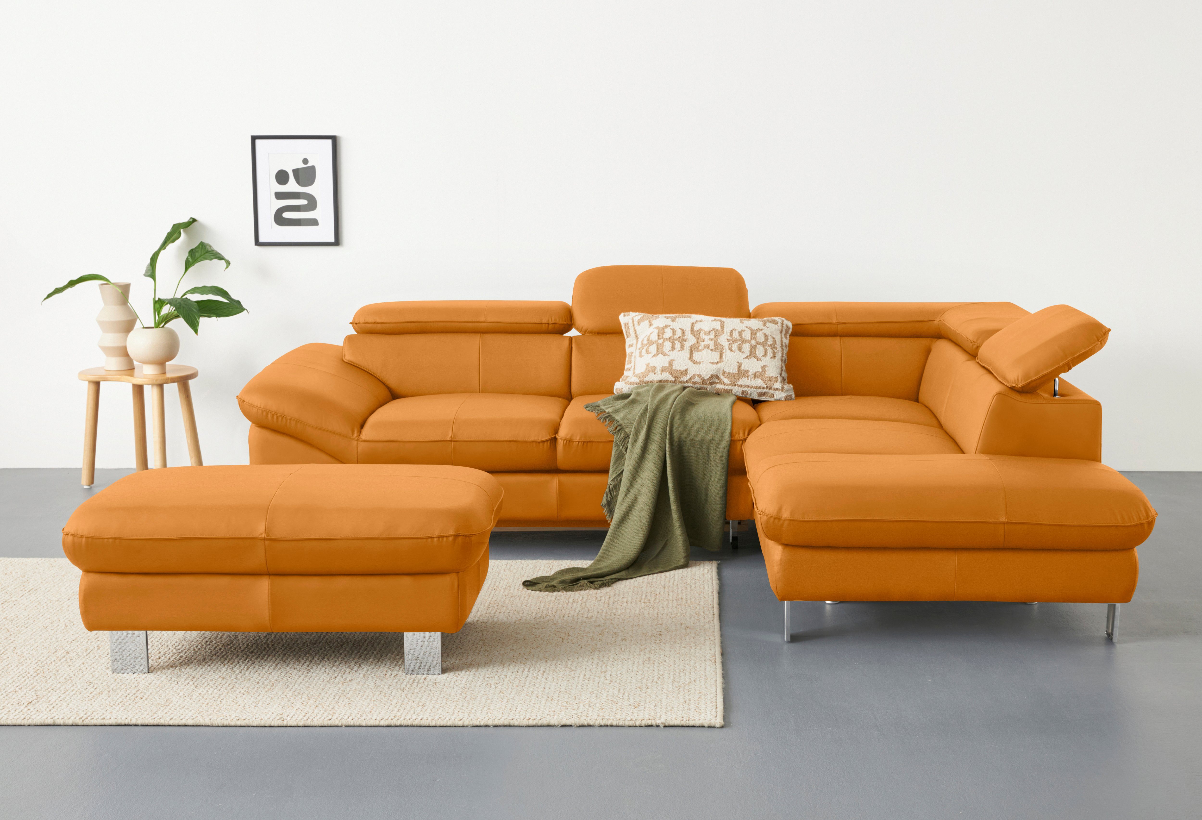 COTTA Ecksofa Driver L-Form, mit Kopfteilverstellung, wahlweise mit Bettfunktion & Bettkasten