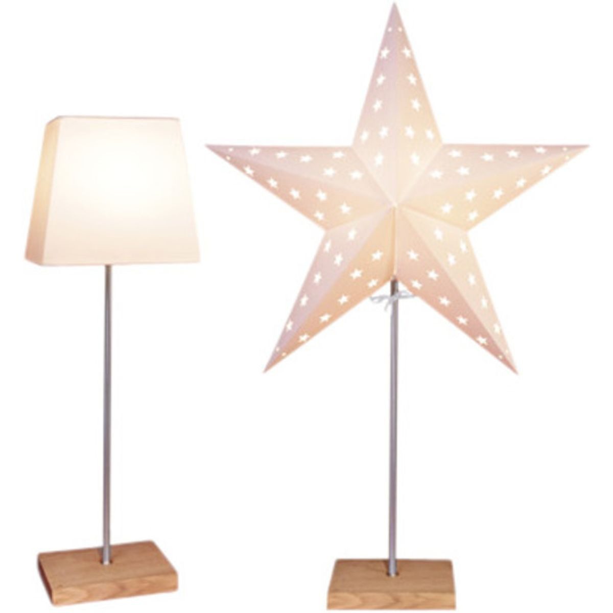 STAR TRADING LED Dekolicht Leo, Weihnachtsstern beleuchtet stehend Fensterstern mit Beleuchtung We