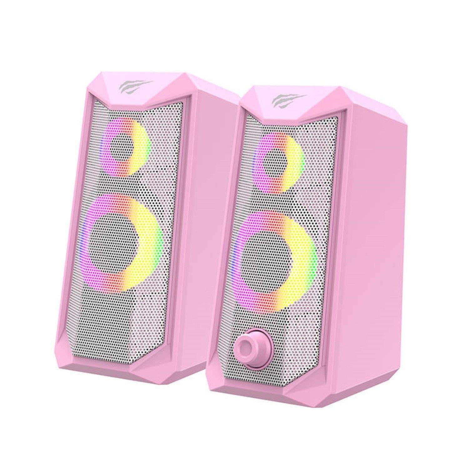 Lautsprecher RGB Computer-Lautsprecher Havit Havit Pink SK202 2.0
