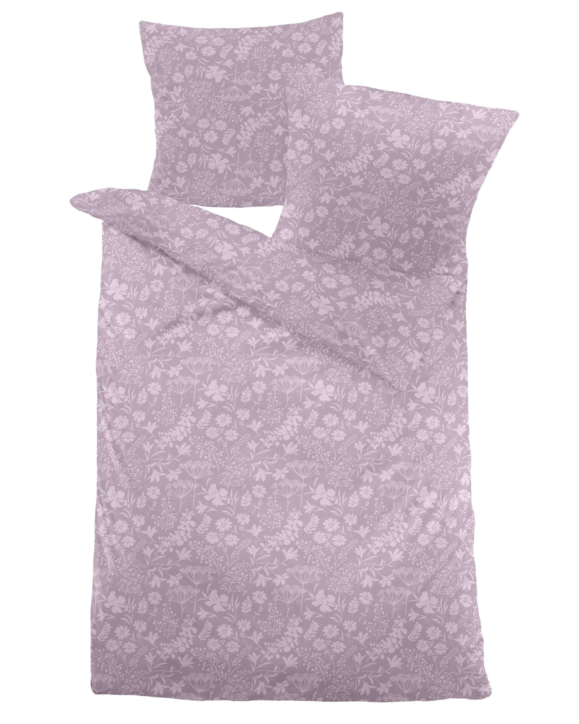 Dormisette Bettwäsche Dormisette Jacuqard Flanell Bettwäsche 135x200 Blumen günstig online kaufen