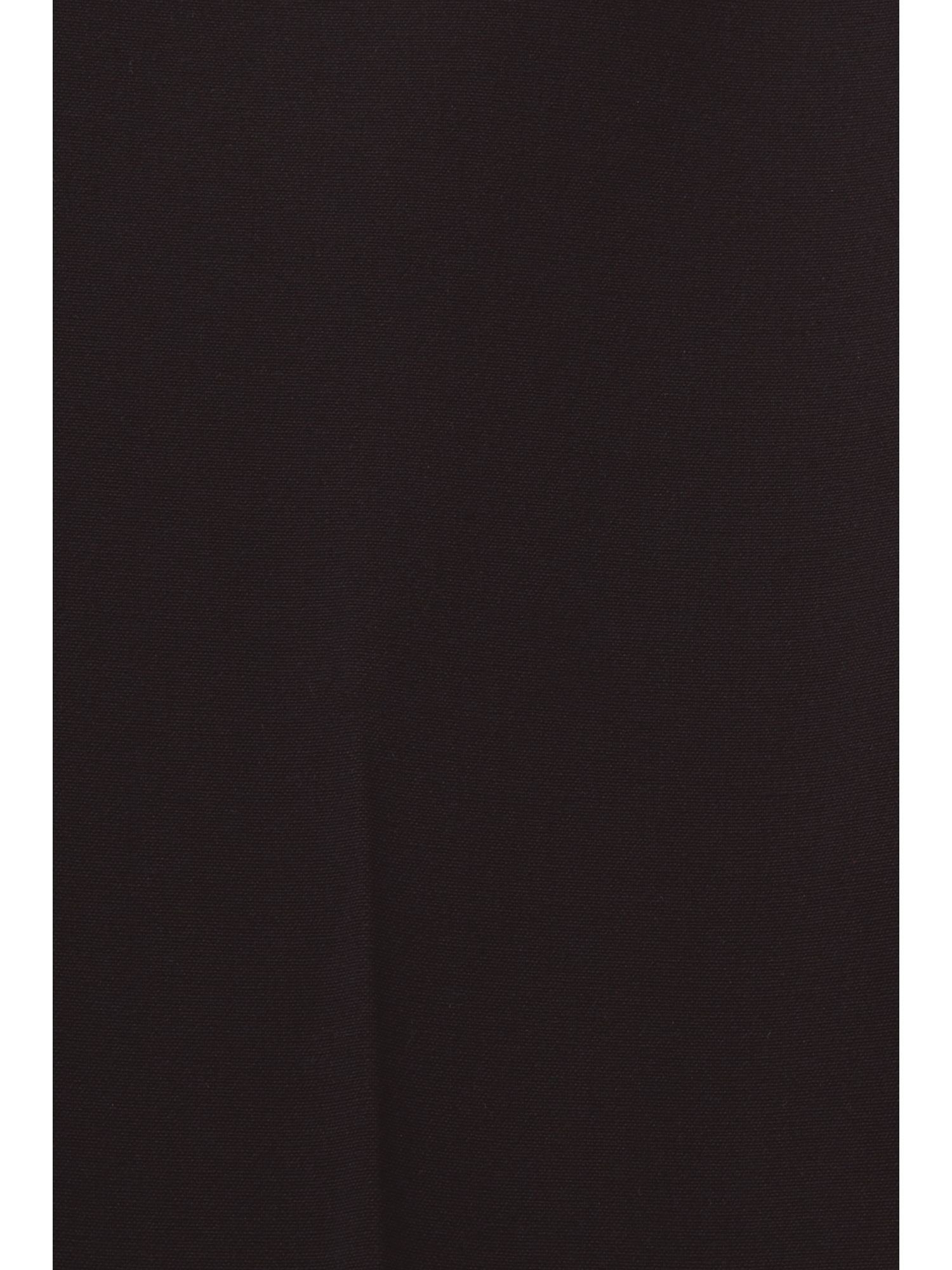 BLACK aus geschnittene Crêpe Gerade Stoffhose Hose Esprit