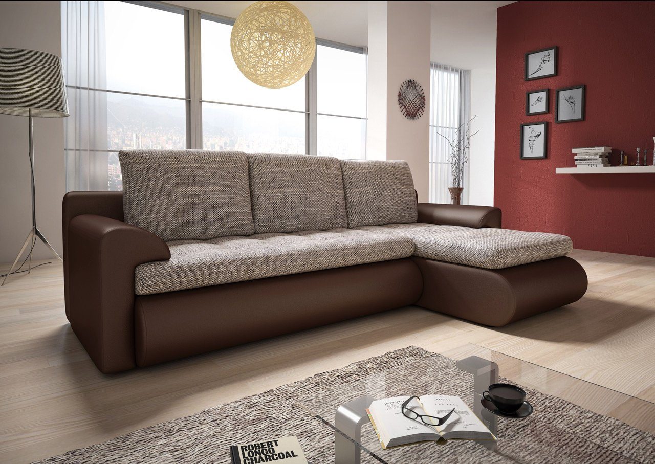 Sofnet Ecksofa Santi, mit Schlaffunktion und günstig online kaufen