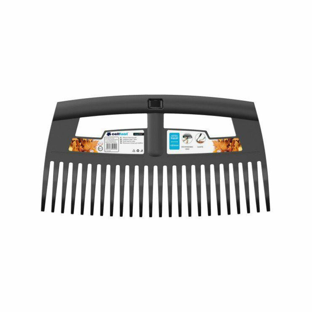 Cellfast Rechen Laubbesen-Kopf klein ERGO, 25 Kunststoff-Zinken, 430mm, 40-120