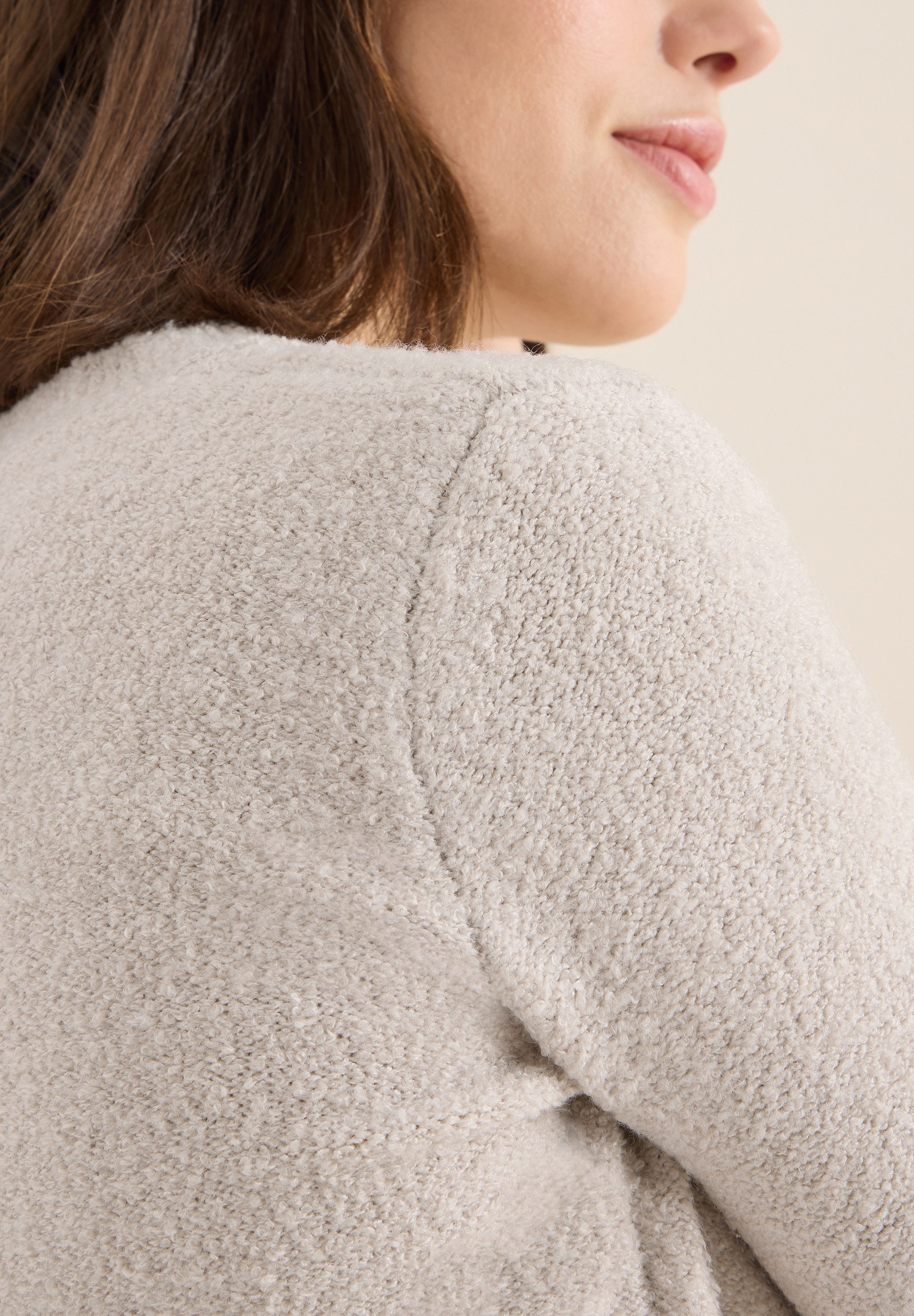 CECIL Strickpullover Bouclé V-Neck