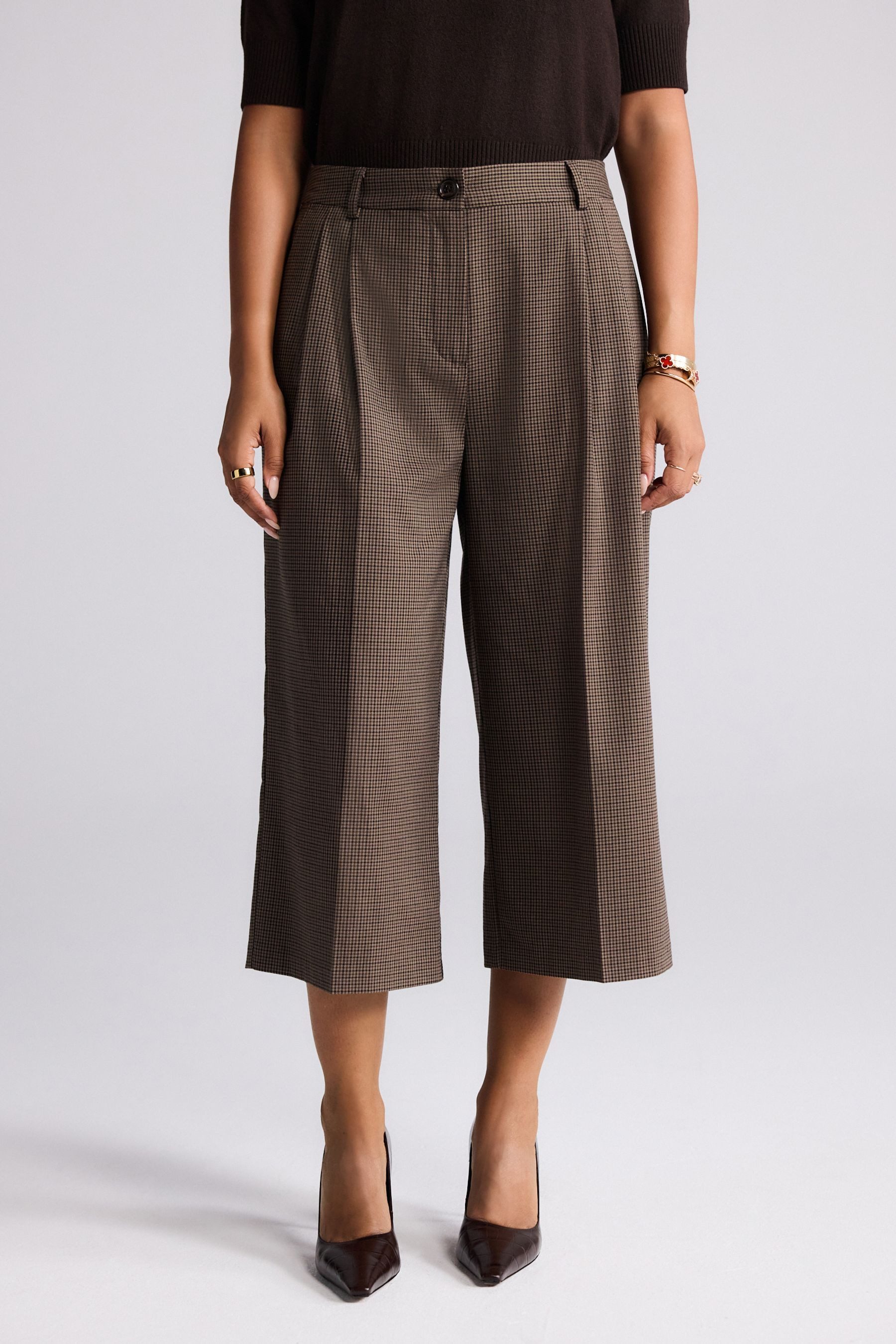 Next Anzughose Karierter Tailored Fit Hosenrock (1-tlg)