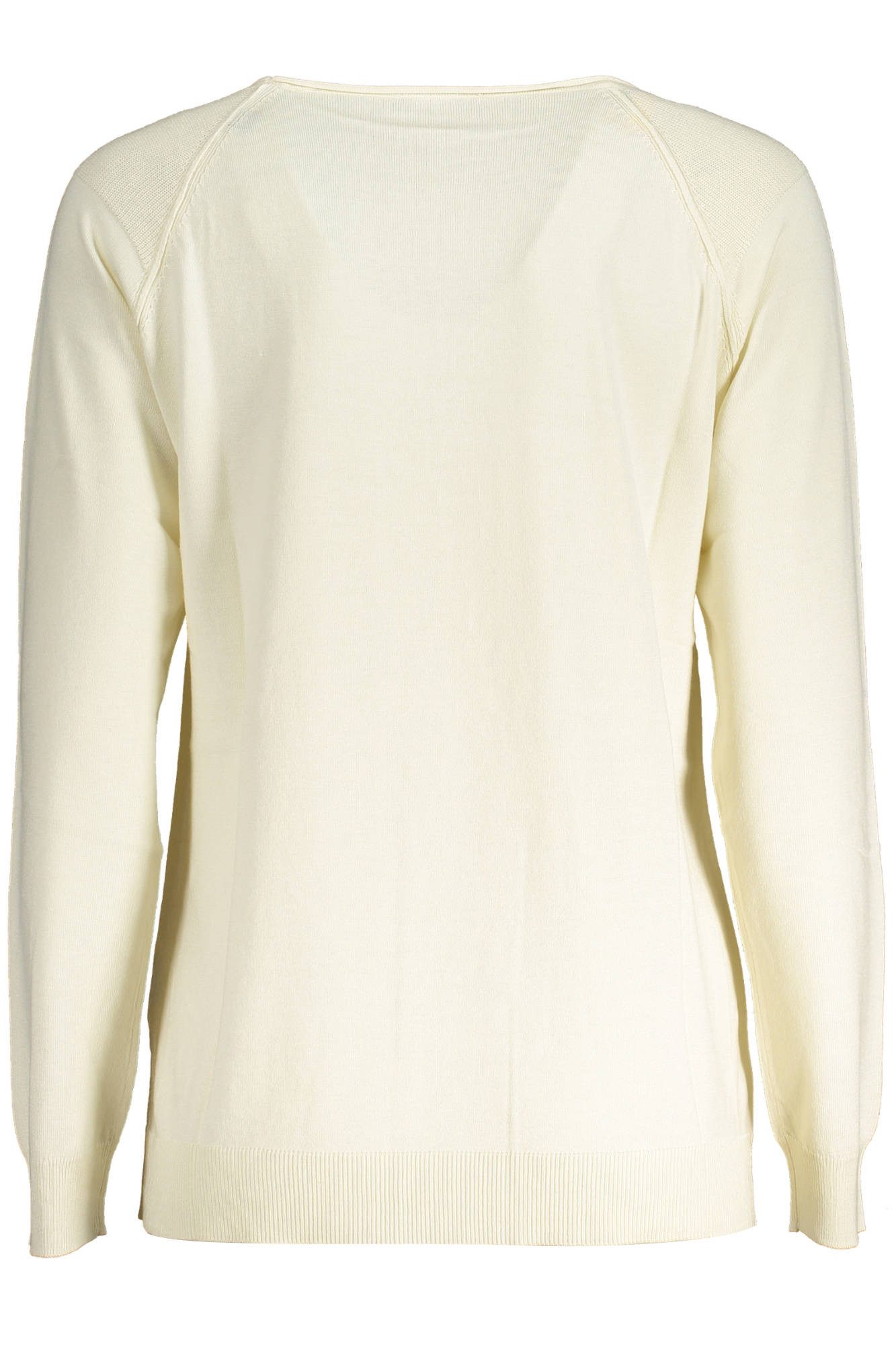 North Sails Strickpullover Damenpullover Weiß - Nachhaltig, Stilvoll mit Kontrast-Details & Logo