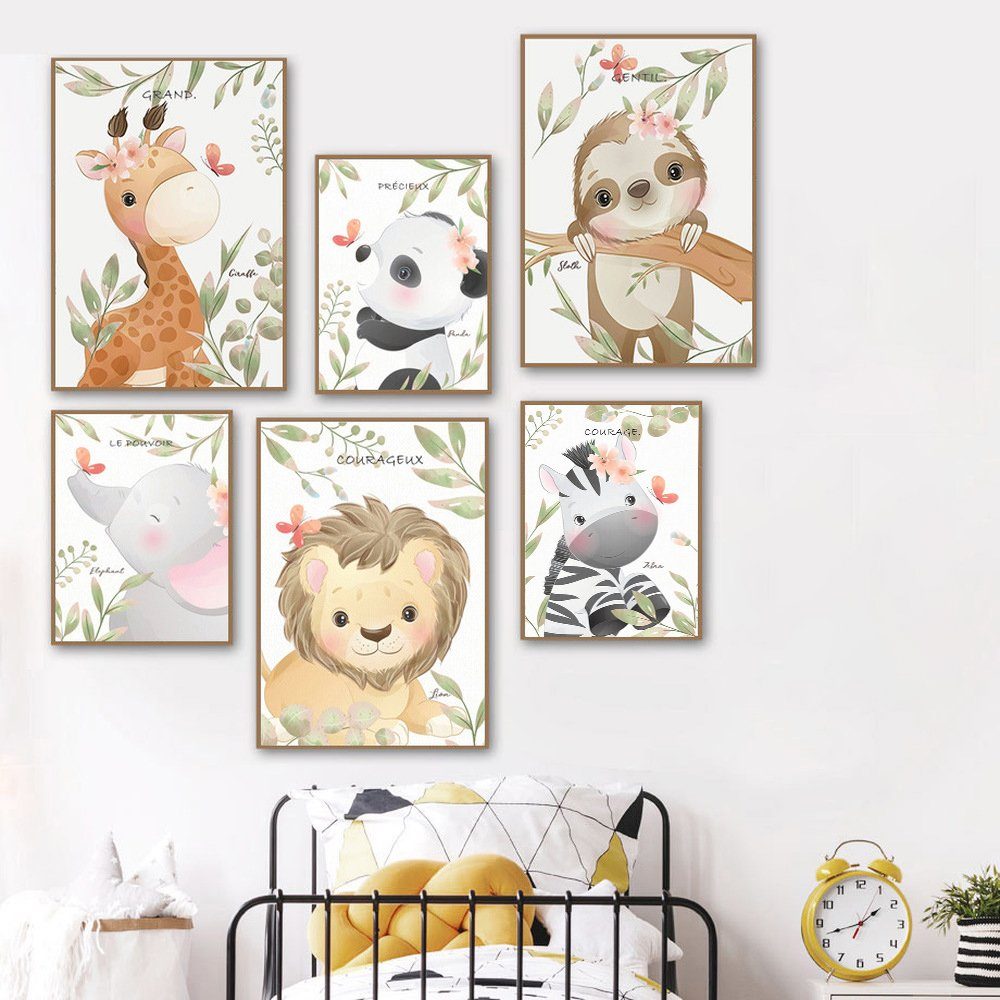 Pippolipo Bild Poster Babyzimmer Kinderzimmer Tiermotive günstig online kaufen