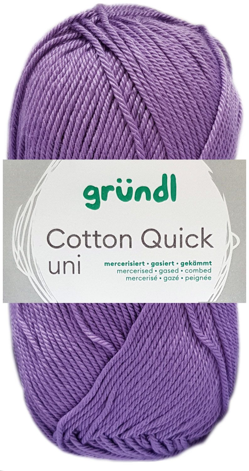Gründl 50 Gramm Gründl Cotton Quick Uni Farbauswahl Häkelwolle
