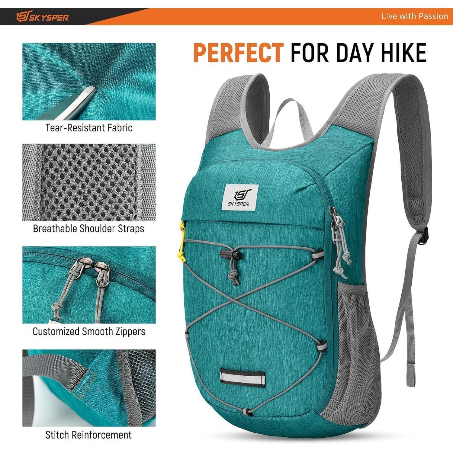LuxusKollektion Tagesrucksack Rucksack Damen 10L Tagesrucksack Wanderrucksack Iminix10ii-türkis