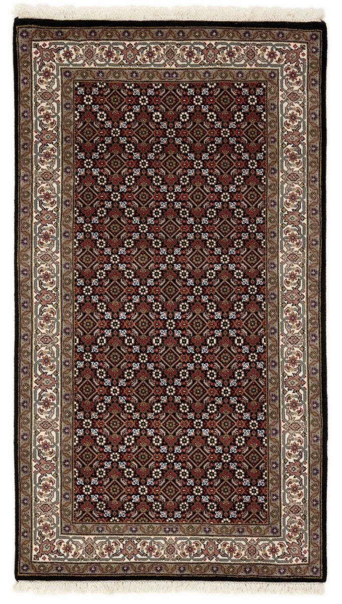 Orientteppich Indo Täbriz 90x164 Handgeknüpfter Orientteppich Läufer, Nain Trading, rechteckig, Höhe: 12 mm