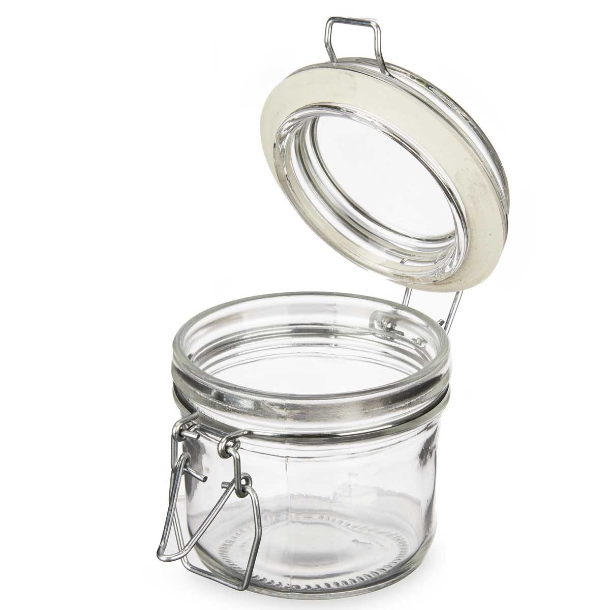 Vivalto Vorratsglas Glas mit Schnappdeckel, 250 ml, Glas, (einzeln, einzeln)