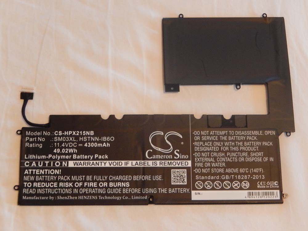 4300 Laptop-Akku HP mit X2 15-C000NG, X2 mAh Envy (11,4 15-C001 X2 vhbw Li-Polymer 15-C000ND, V) kompatibel