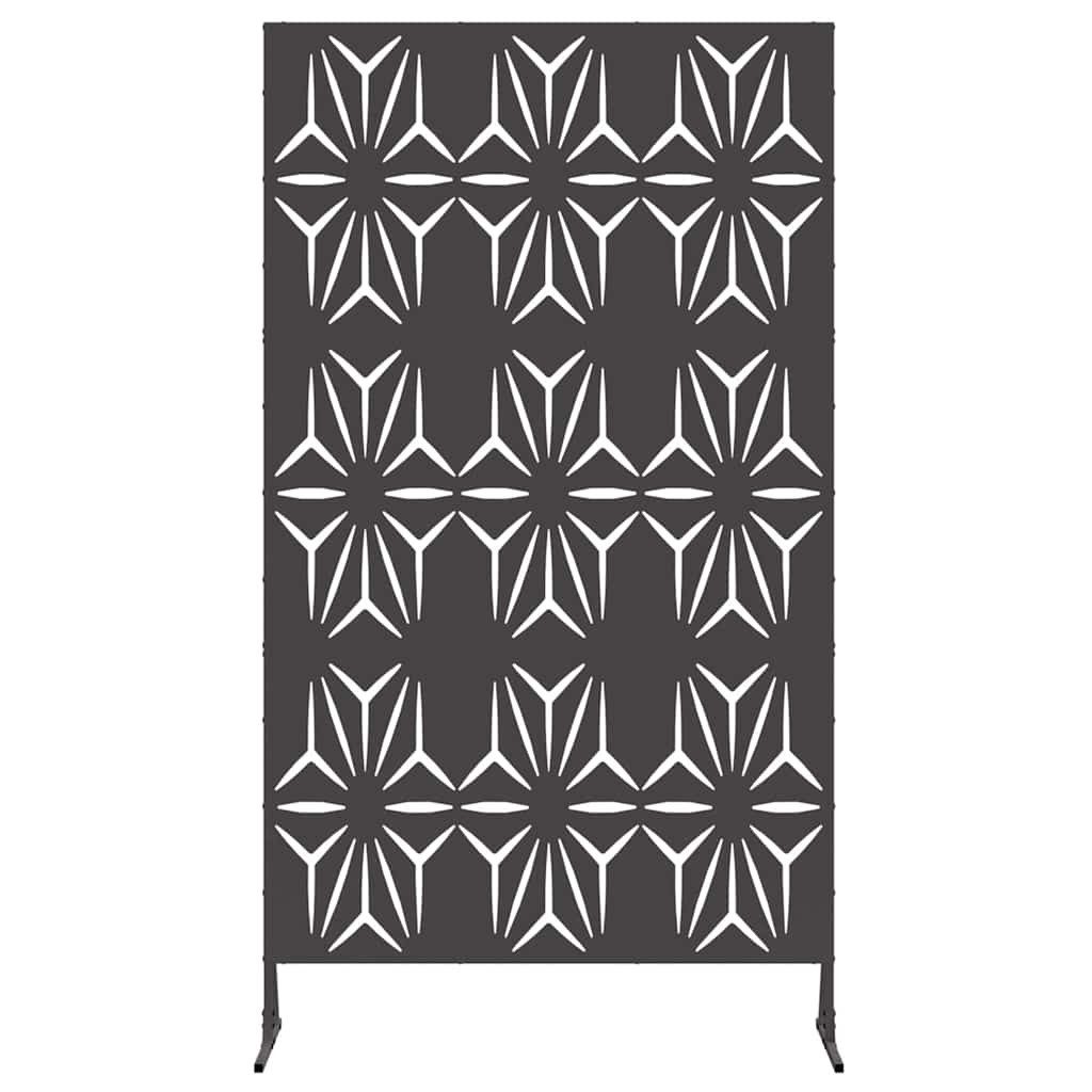vidaXL Seitenmarkise 100 x 50 x 180 cm Sichtschutzschirm - Schwarz 100x50x180 cm aus Stahl