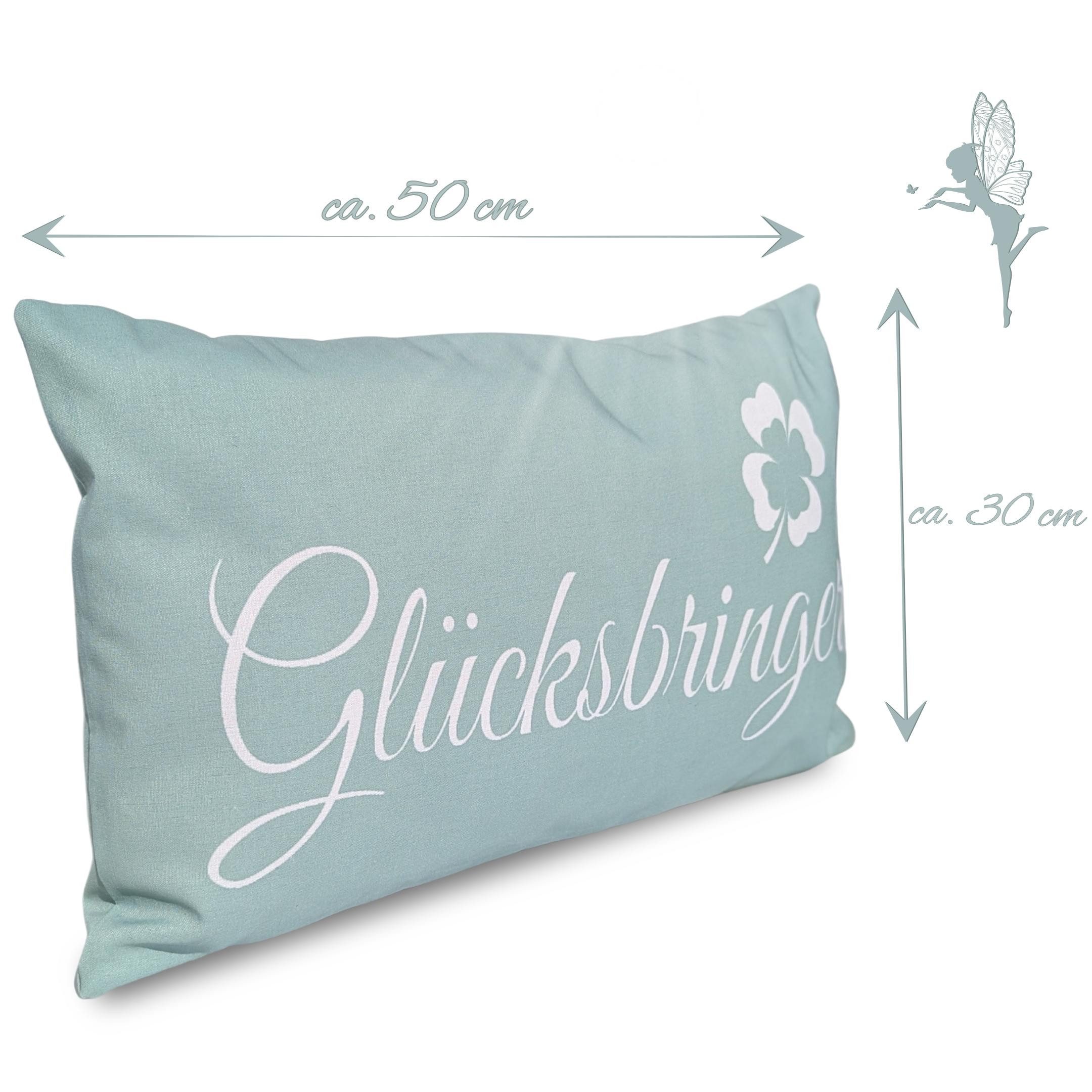 Bada Bing Dekokissen Glücksbringer mint grün Sofakissen in 50x30 cm Kissen günstig online kaufen