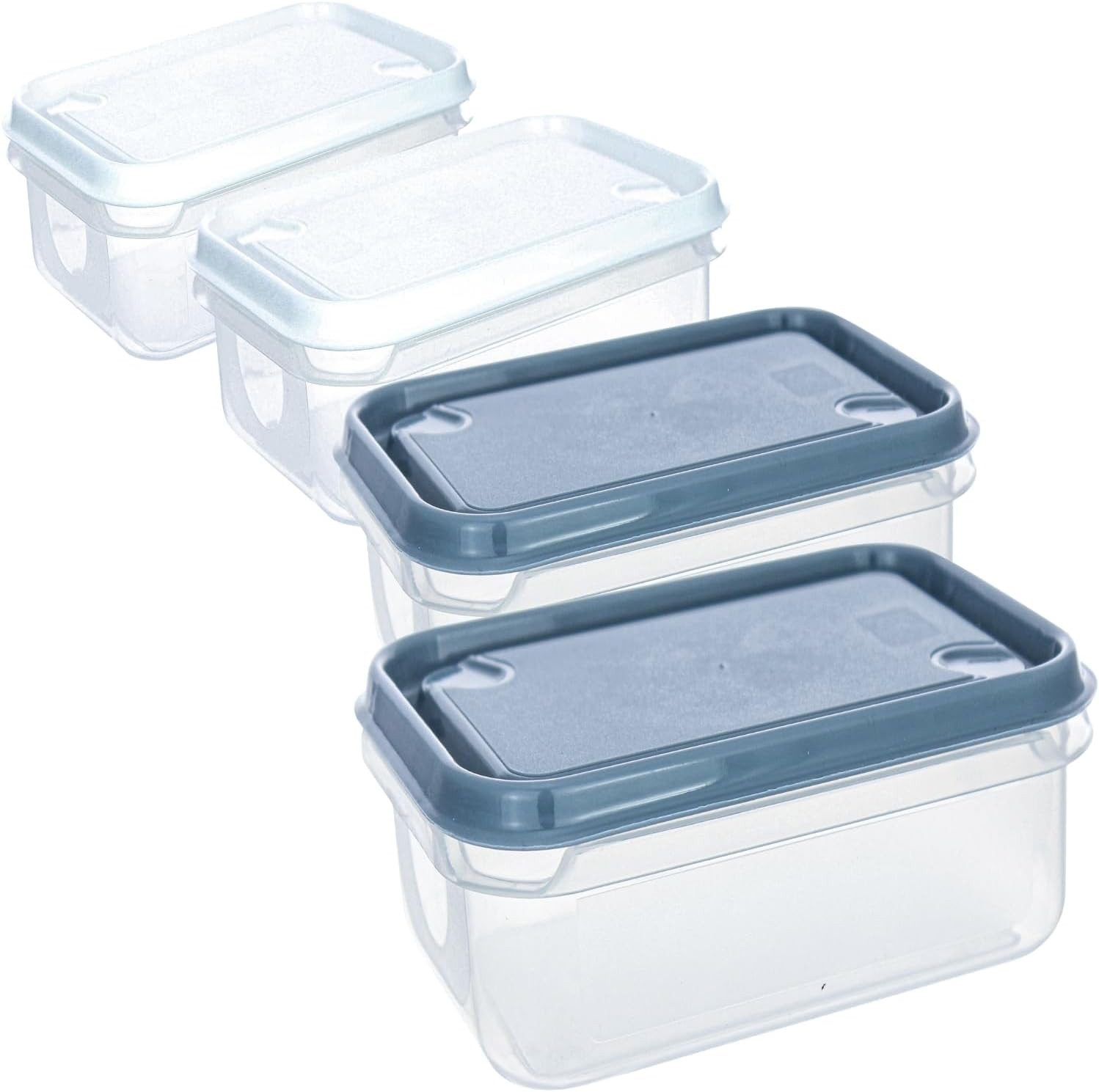 Centi Frischhaltedose Vorratsdosen BERLIN 2 L, Kunststoff, (4er-Set), – rechteckig – 17,5 × 23 × 8,6 cm – stapelbar