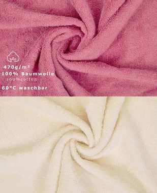 Betz Handtuch Set 10-TLG. Handtuch-Set Premium, Baumwolle, (Set, 10-tlg), Farbe Altrosa & Beige