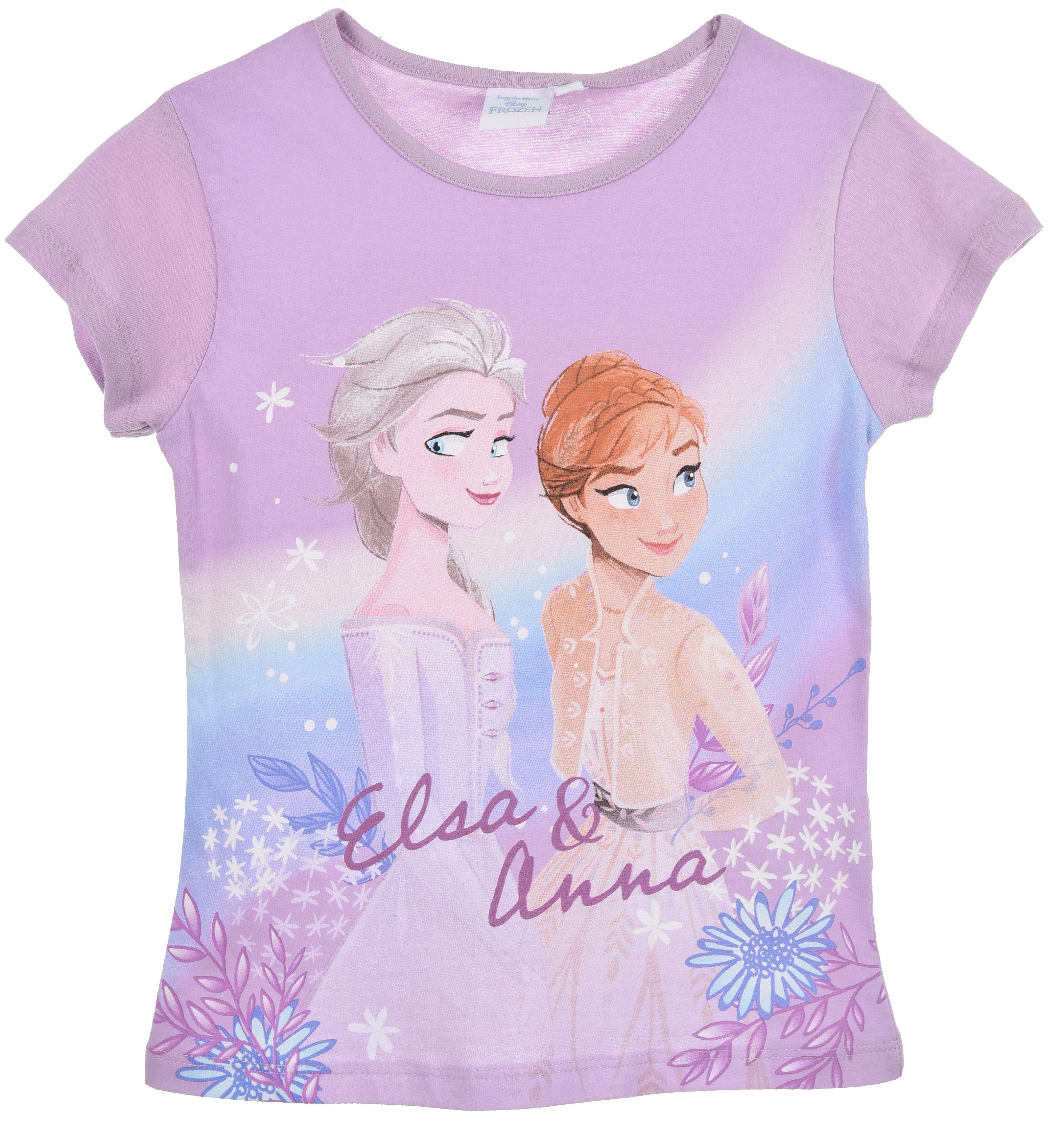 Disney Frozen Print-Shirt Die Eiskönigin 2 T-Shirt mit Anna und Elsa