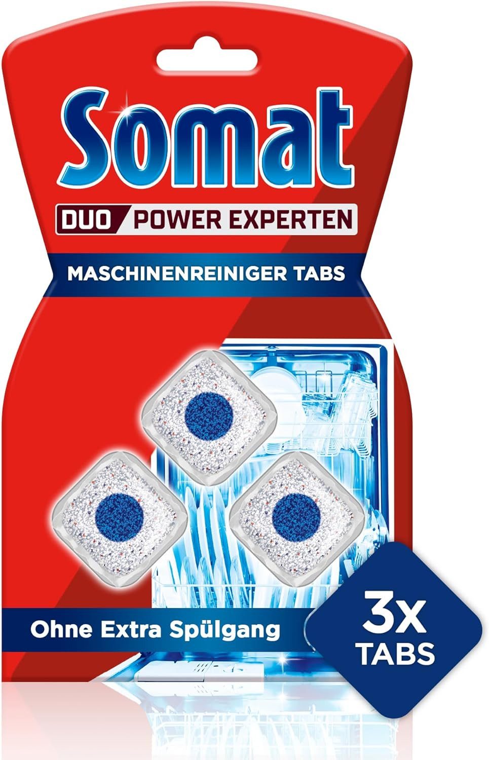 Somat Duo Power Experten Spülmaschinenreiniger (3er Pack, [- Geschirrspülreiniger mit extra Kraft gegen Kalk)