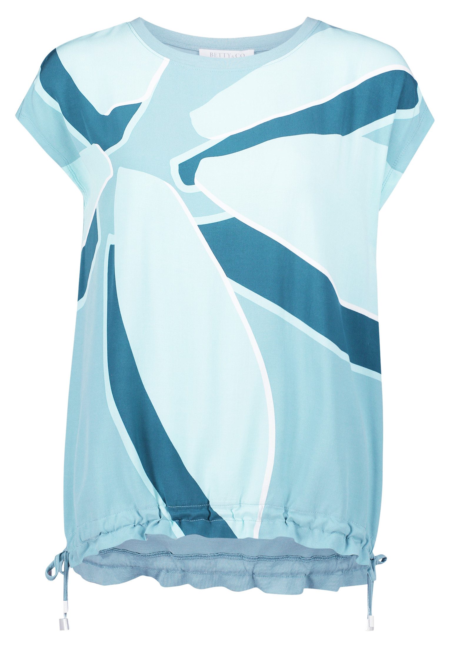 Betty&Co Kurzarmshirt Betty & Co Patchwork-Shirt günstig online kaufen