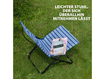 Setpoint Campingstuhl, SET Beach-Chair faltbarer Strand-Stuhl Angler klappbar kleines Packmaß