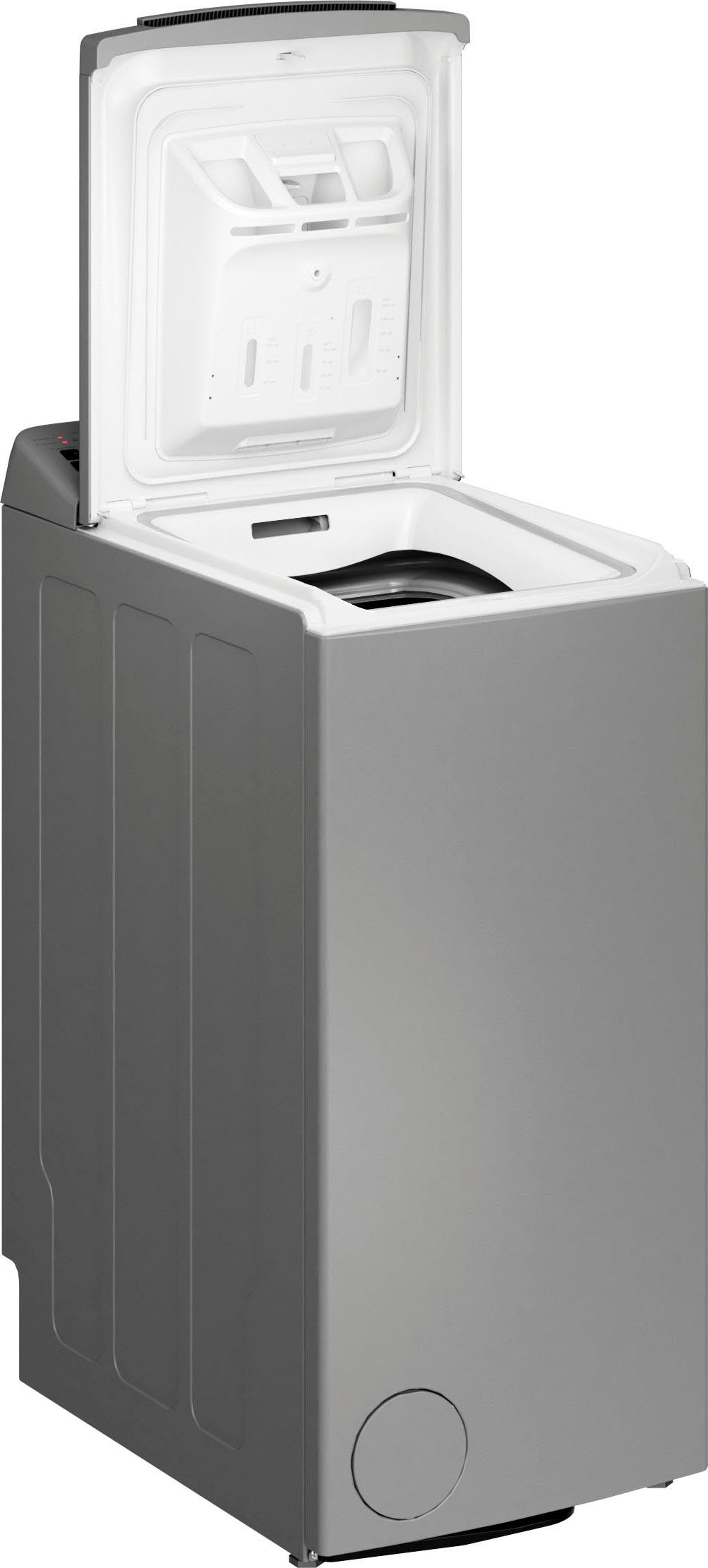 BAUKNECHT Waschmaschine Toplader WMT Silver 6513 D4, 6,5 kg, 1300 U/min, Kurz 30 min., automatische Trommelpositionierung, Vollwasserschutz