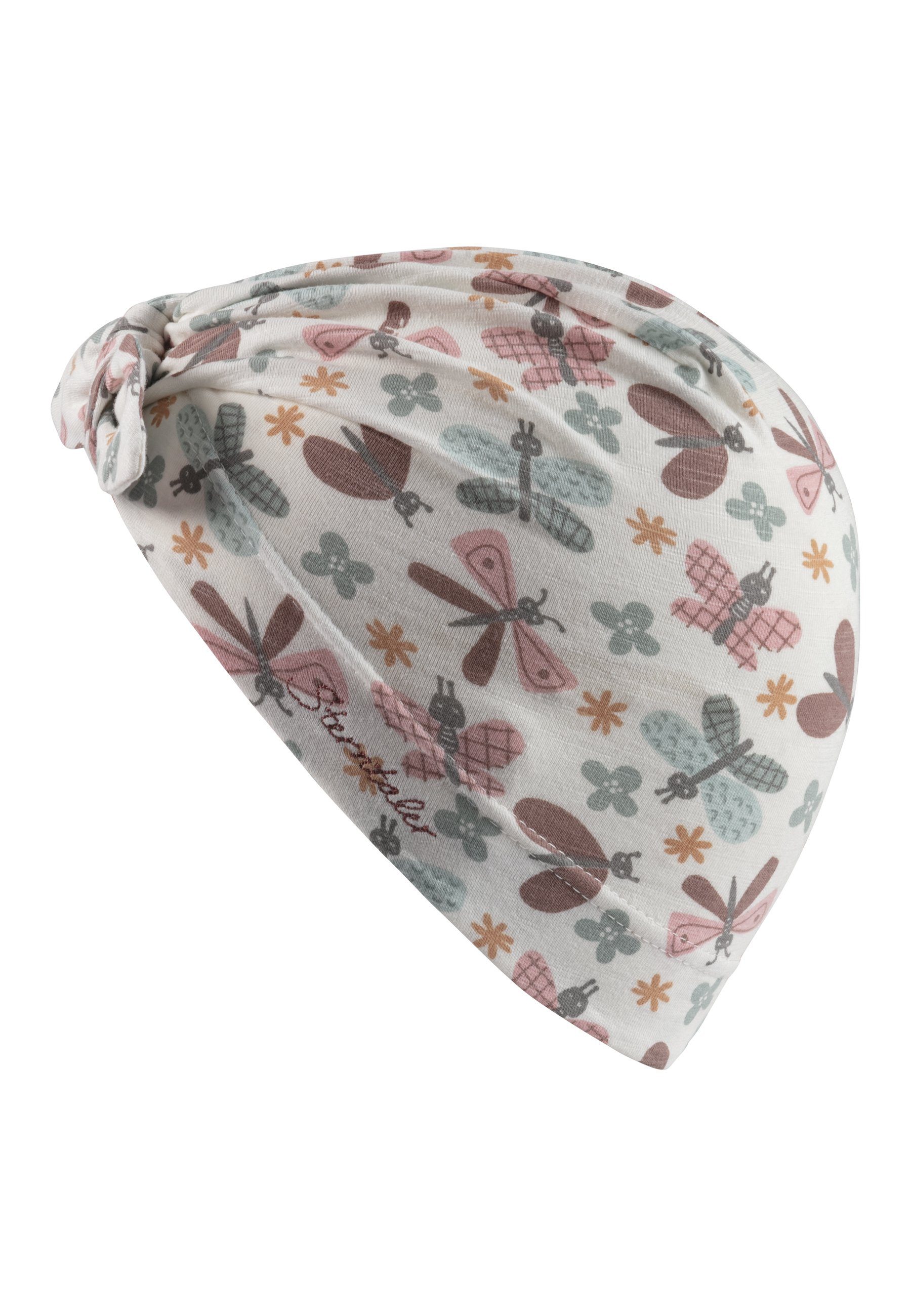 Sterntaler® Schirmmütze Knotenmütze Schmetterlinge (1-St)