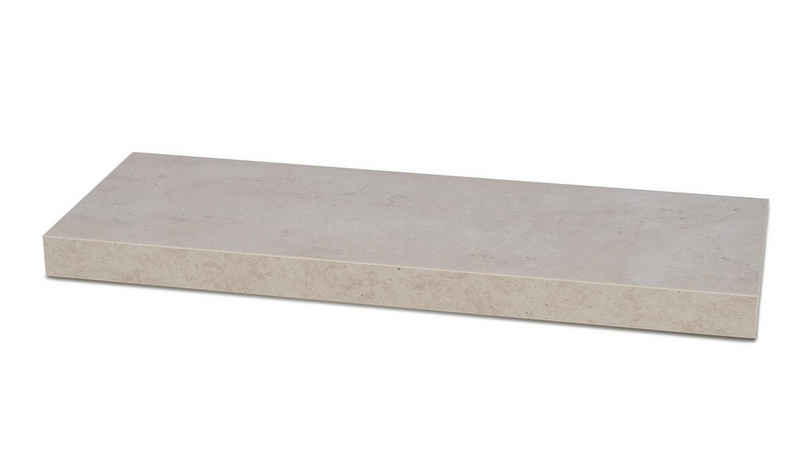 Levandeo® Wandregal, Wandboard Bobby 60cm Betonoptik Grau Wandregal Regal Board
