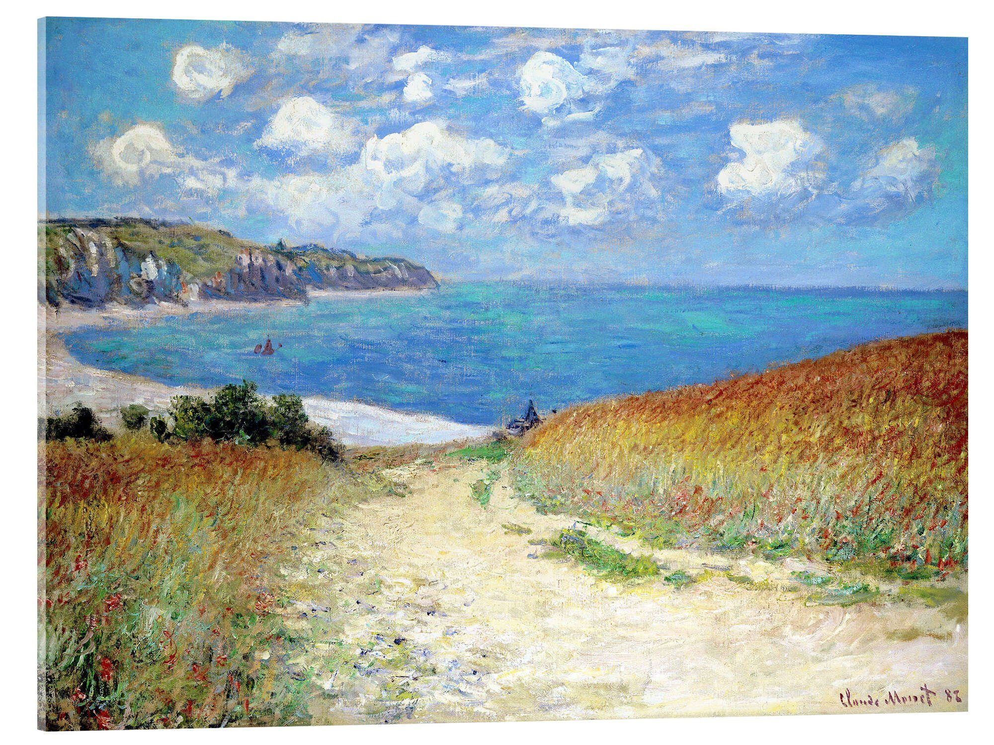 Posterlounge Poster Claude Monet, Strandweg durch günstig online kaufen