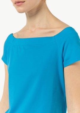 Comma Langarmbody Schulterfreies Shirt aus Baumwoll-Mix