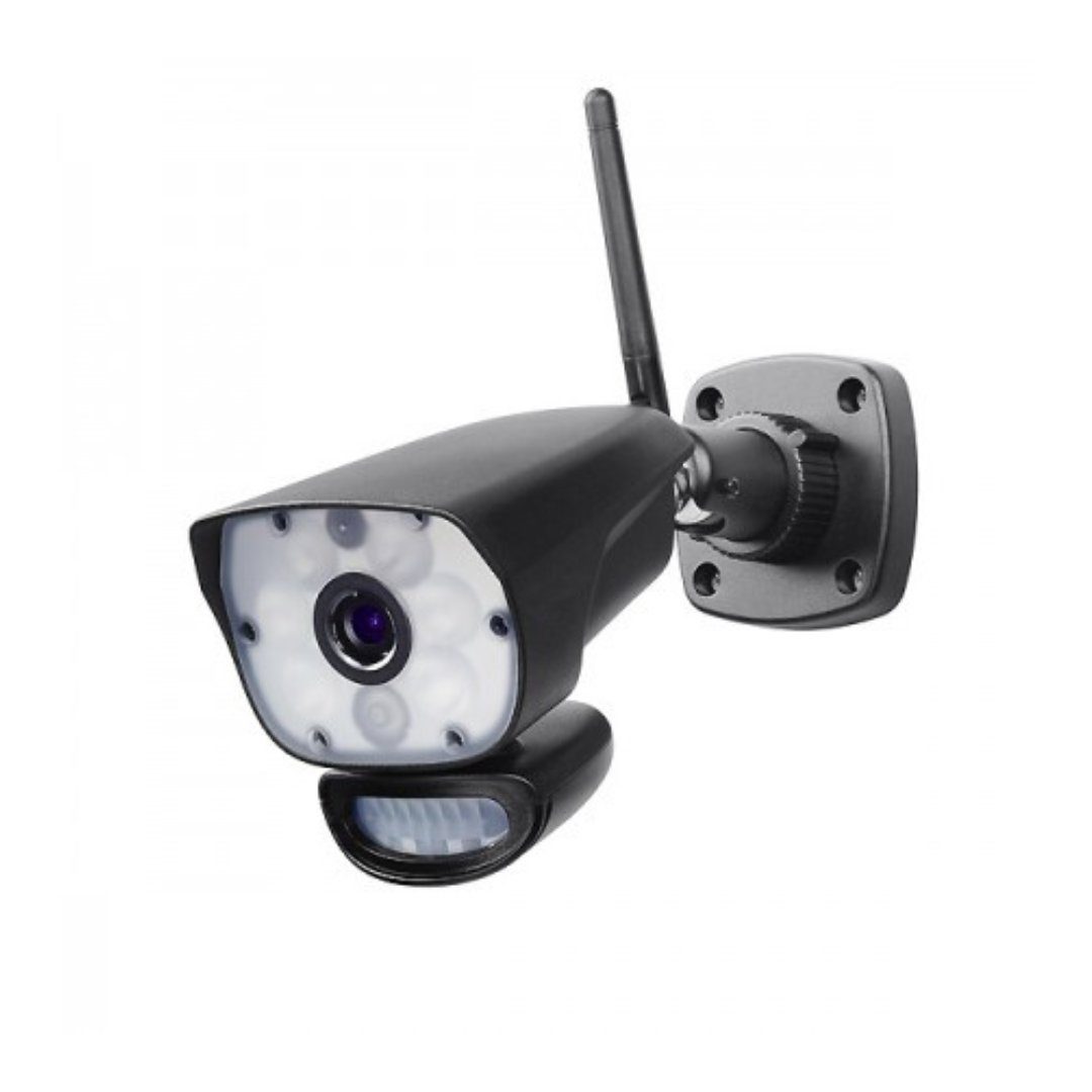 Indexa Überwachungskamera DW700K Zusatz-Funk-Kamera inkl. LED-Strahler für DW700 Set