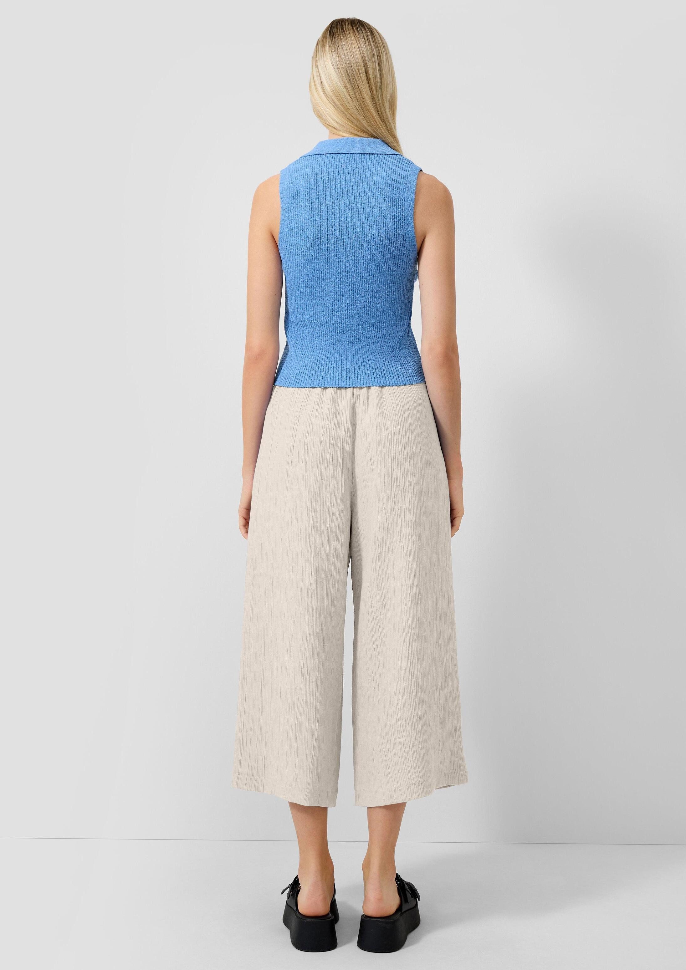 QS Culotte Hose Strukturierte Culotte