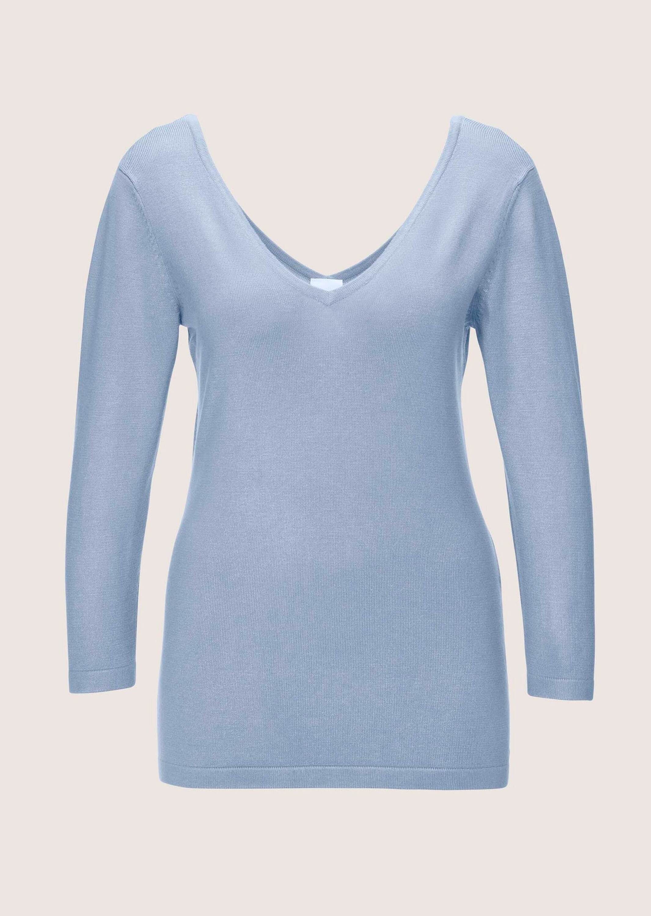 MADELEINE Strickpullover Strickpullover mit tiefem Rückenausschnitt