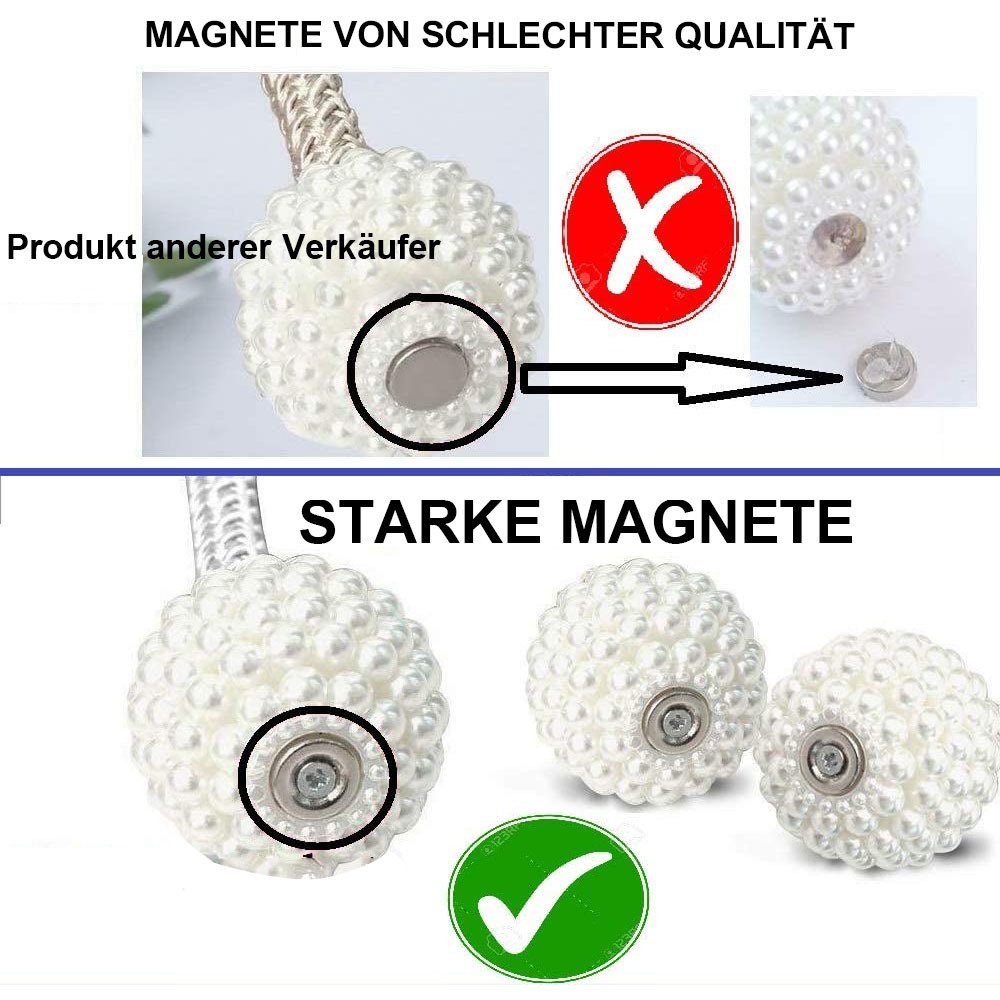 Dekoklammer Jormftte Vorhang für Raffhalter Clips,