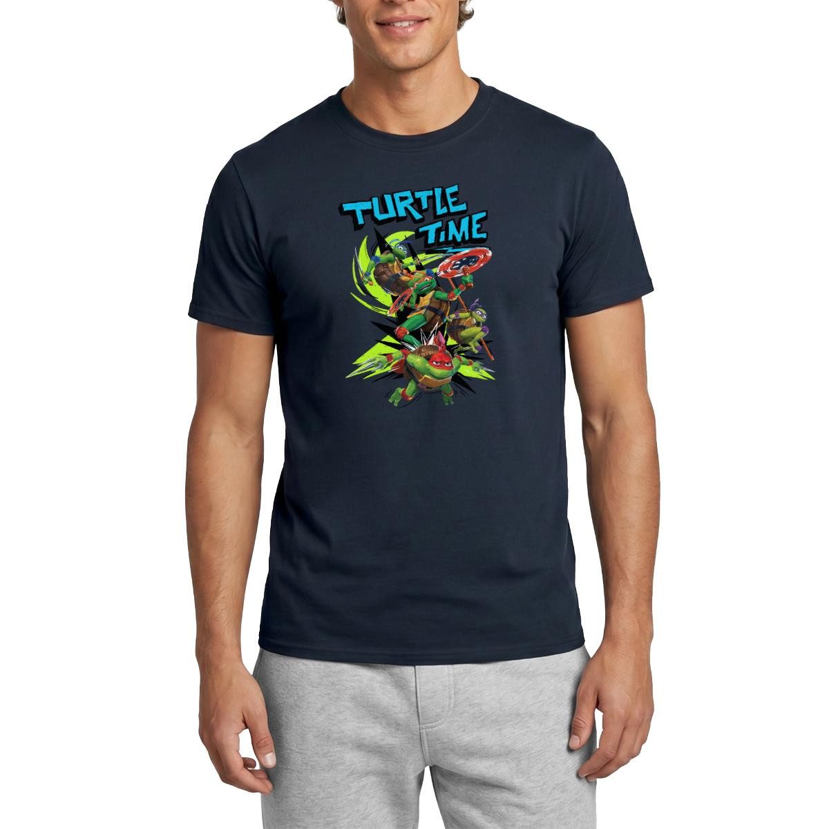 T-Shirt TMNT Mutant Mayhem Turtle Time Männer T-Shirt