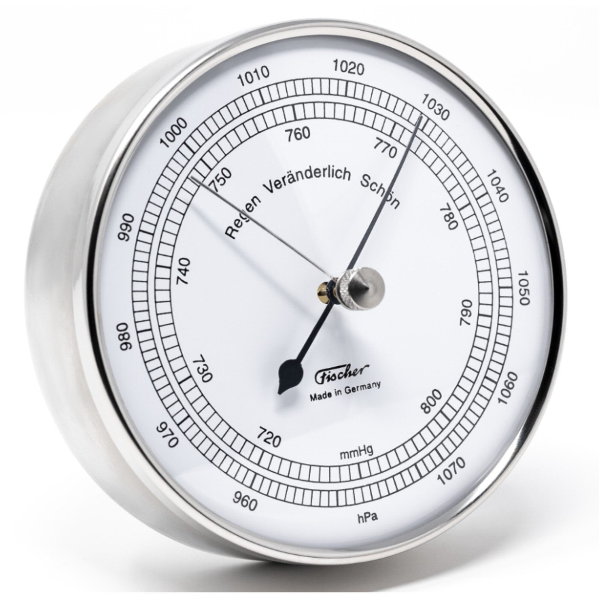 Fischer Teleskop Fischer Wetterstation Barometer Edelstahl
