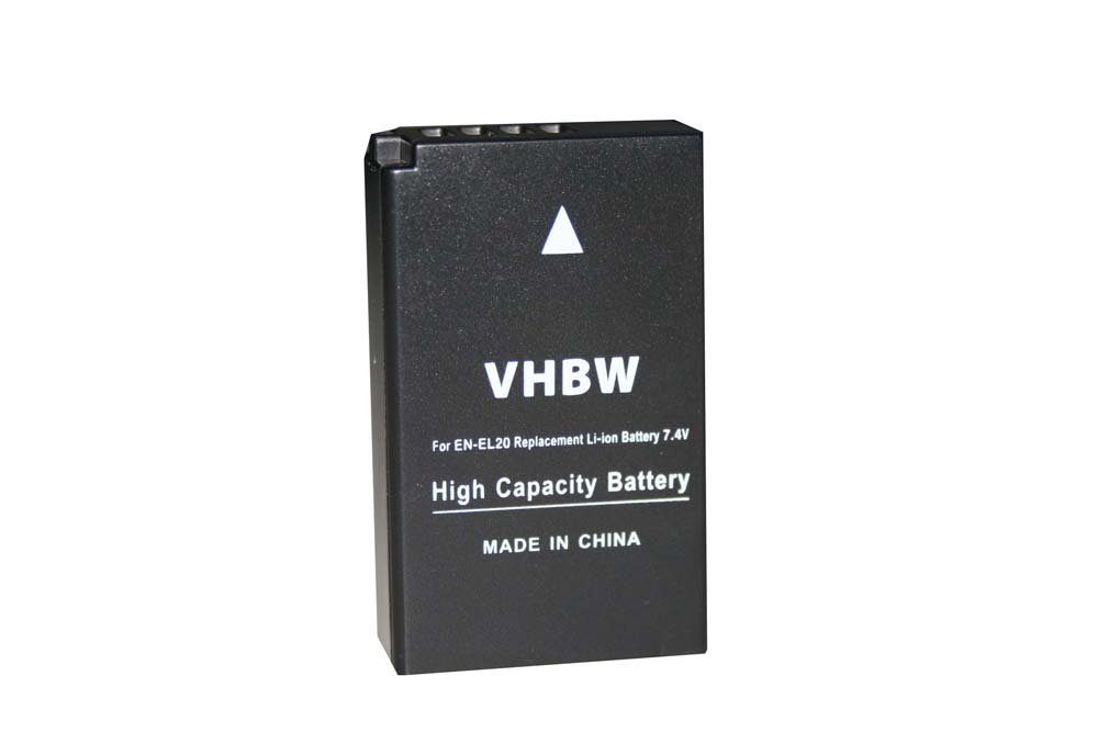 vhbw kompatibel mAh mit 850 S, J3, 1 Nikon V3 J1, Kamera-Akku Li-Ion AW, J2, (7,4 V)