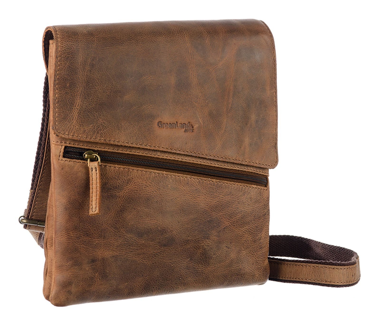 GreenLand Nature Umhängetasche Crossbody, aus echtem günstig online kaufen
