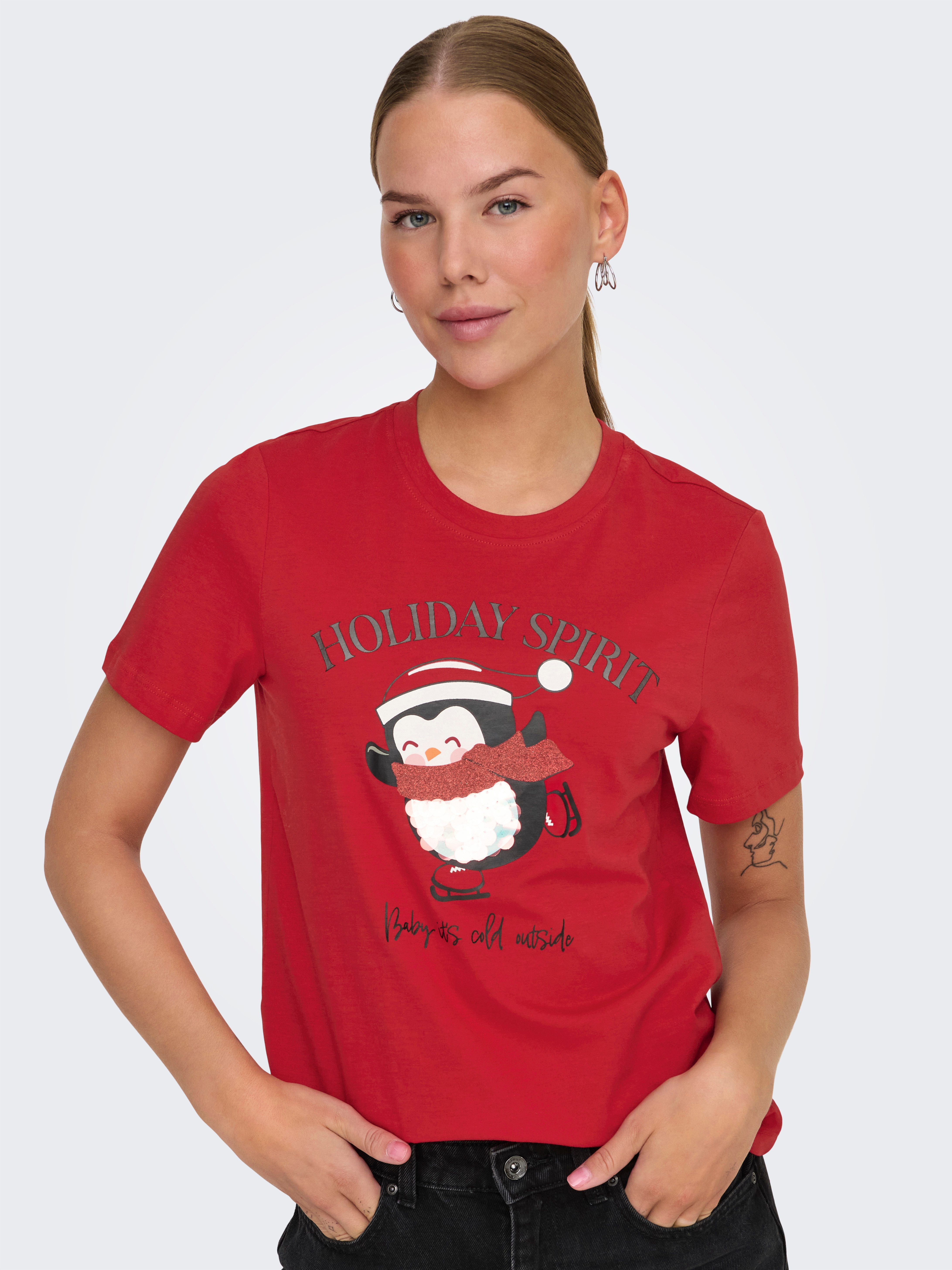 ONLY Kurzarmshirt ONLKITA LIFE REG S/S günstig online kaufen