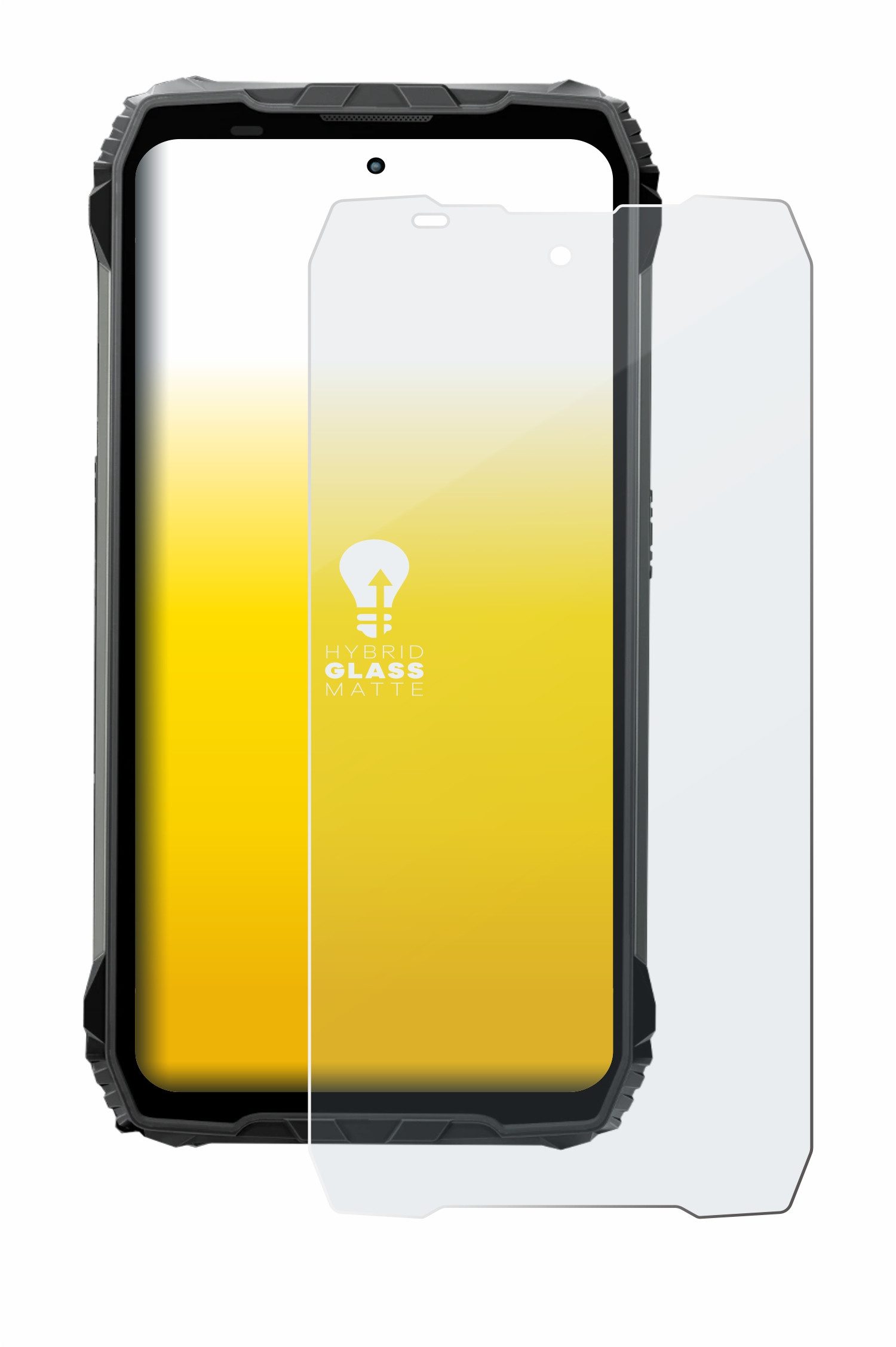 upscreen Displayschutzglas Folie für Blackview Fort 200, Schutzfolie Glas Panzer Display Schutz matt