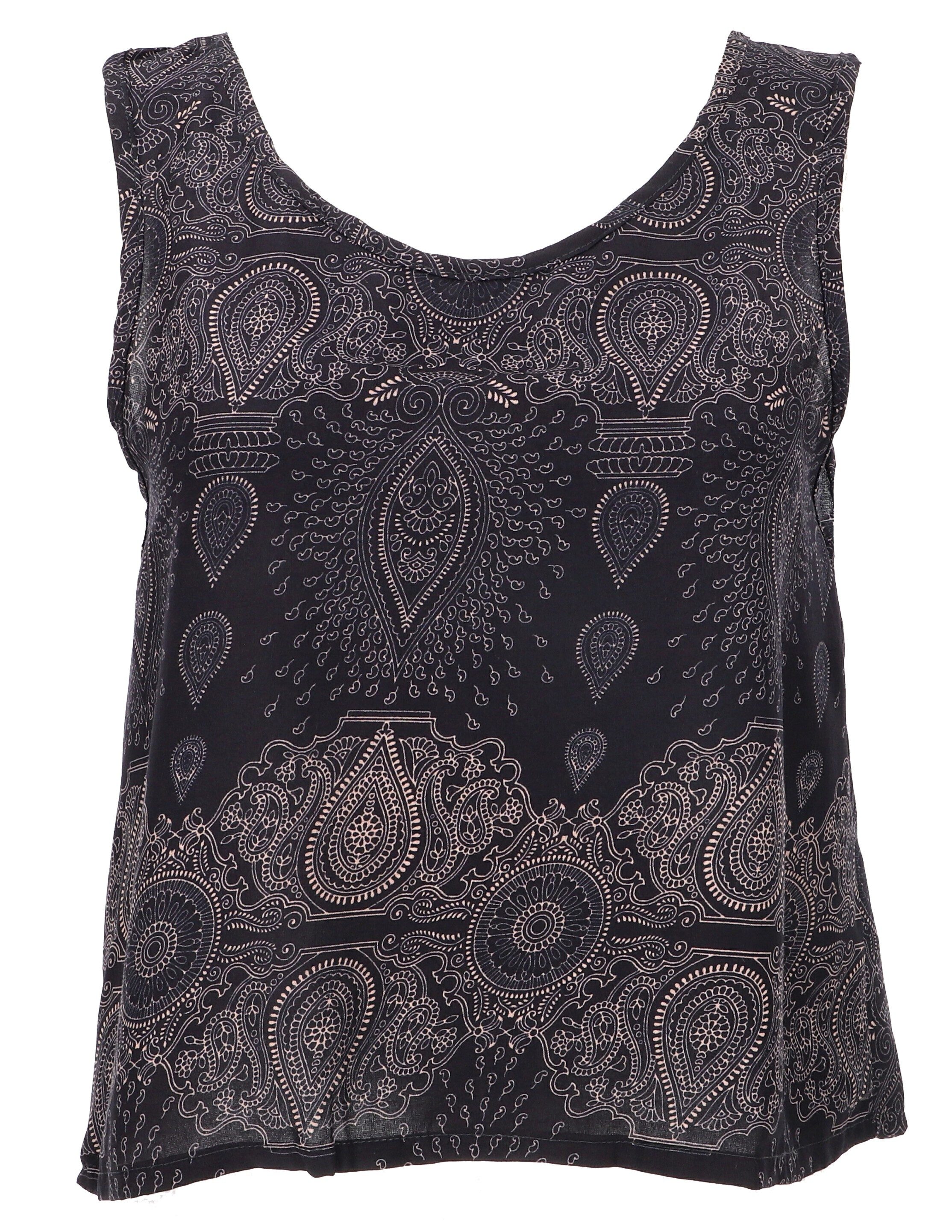 Guru-Shop T-Shirt Boho Sommertop mit offener Rückenpartie,.. Festival, Hipp günstig online kaufen
