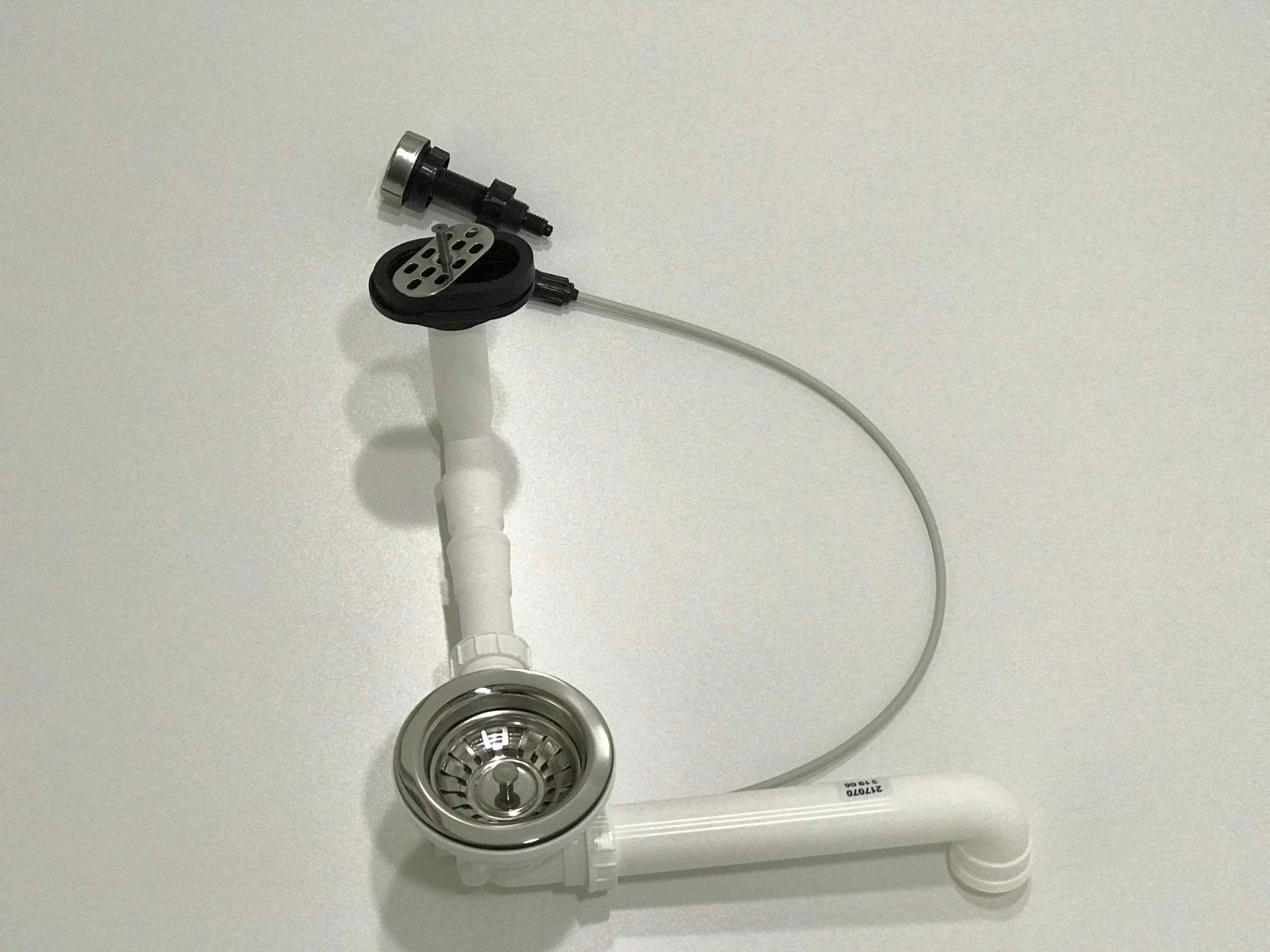 Exzenterbedienung Einbauspüle kpl und oval BLANCO Ablaufgarnitur 3,5" Blanco mit Überlauf