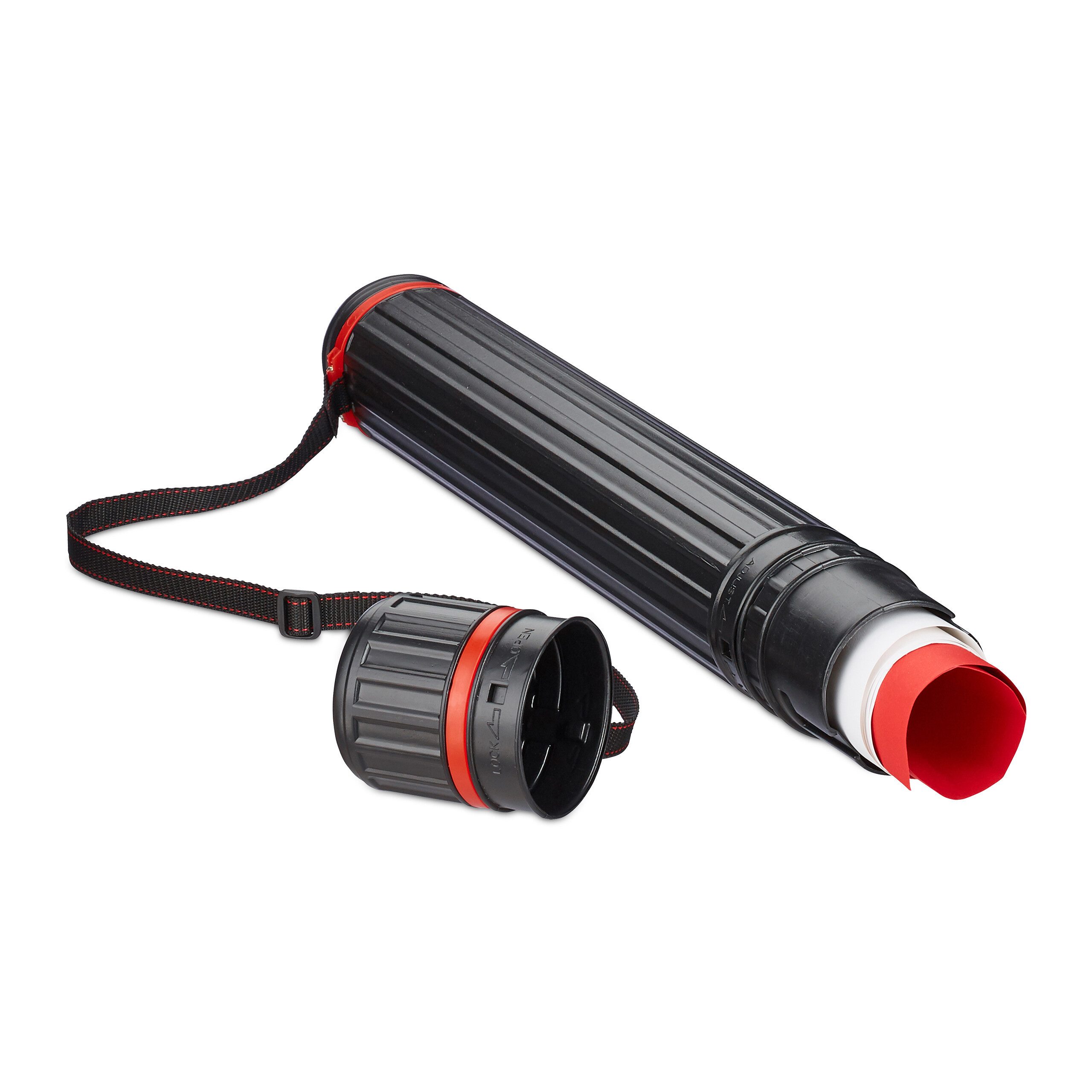 relaxdays Köchertasche Ausziehbare Posterrolle, S günstig online kaufen