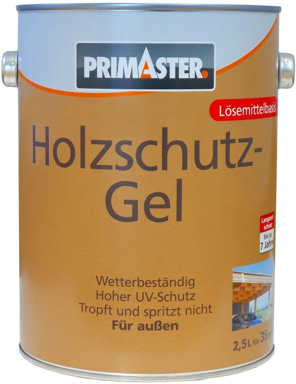 Primaster Holzlack 2,5 farblos Primaster L Holzschutzgel seidenmatt