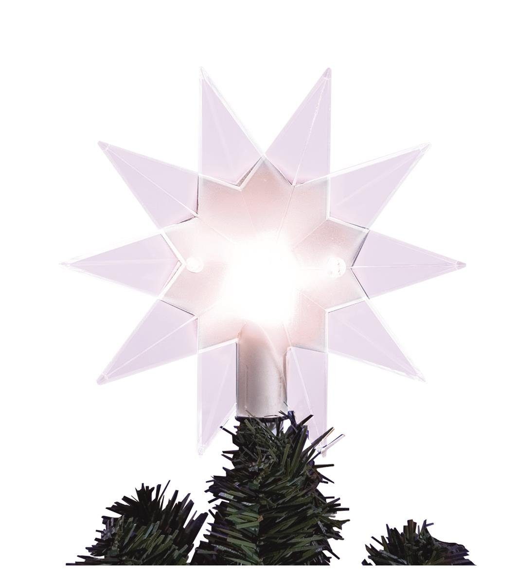TRADING Kerzenlichterketten Aufsatz D: für STAR 14cm Christbaumspitze Stern Baumkerzen Baumspitze