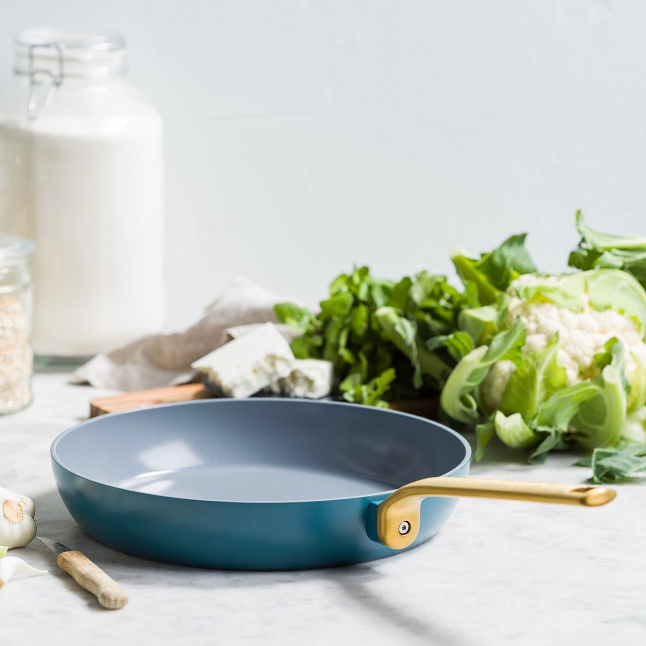 GREENPAN Bratpfanne Evolution Bratpfanne robust spülmaschinenfest Antihaft, Aluminium, Nachhaltig kochen, Xl-Kochfläche, Nahtlos & hygienisch