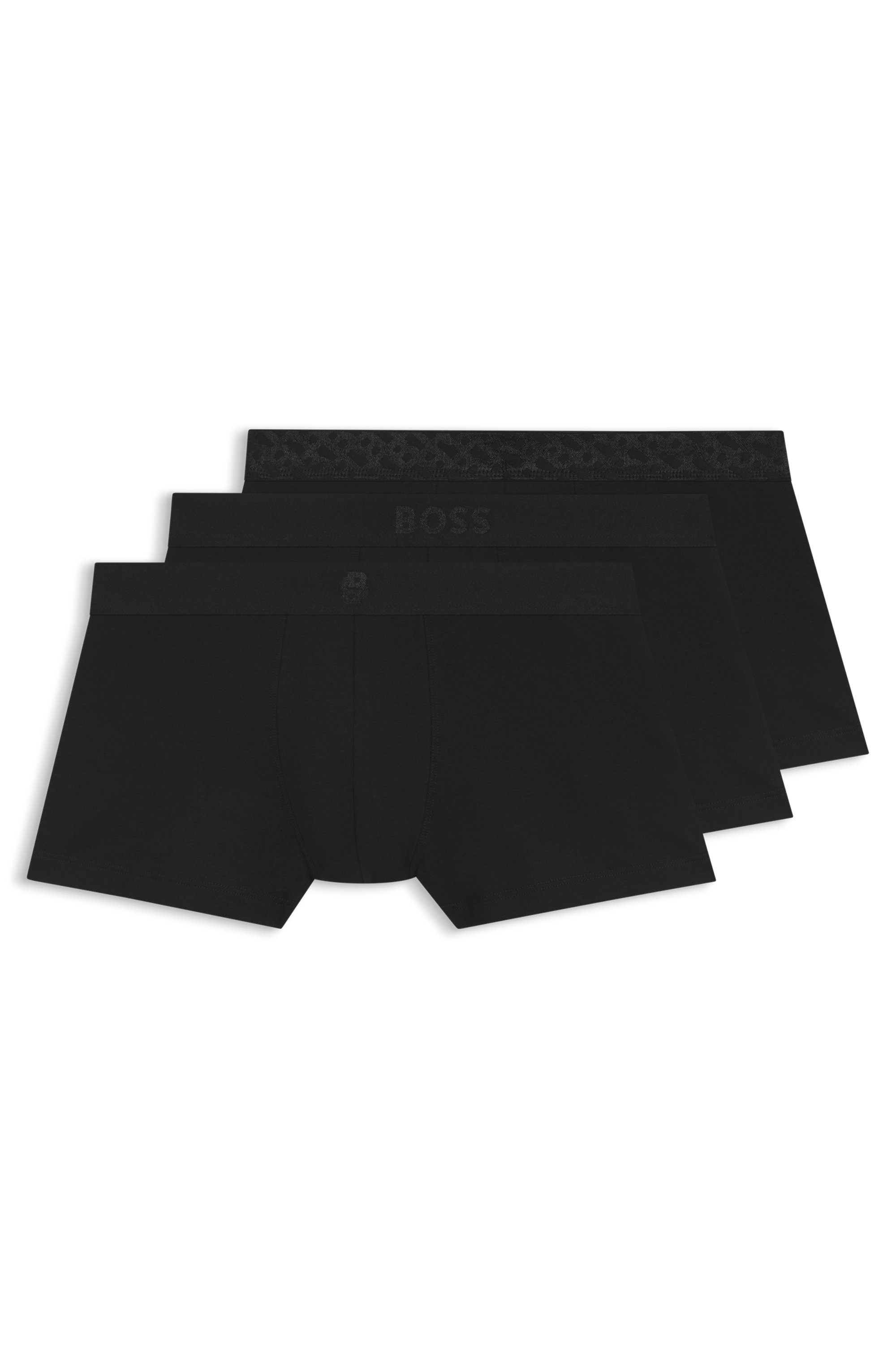 BOSS Trunk 3P Logo Trio G (3-St) aus Stretch-Baumwolle in Geschenkbox